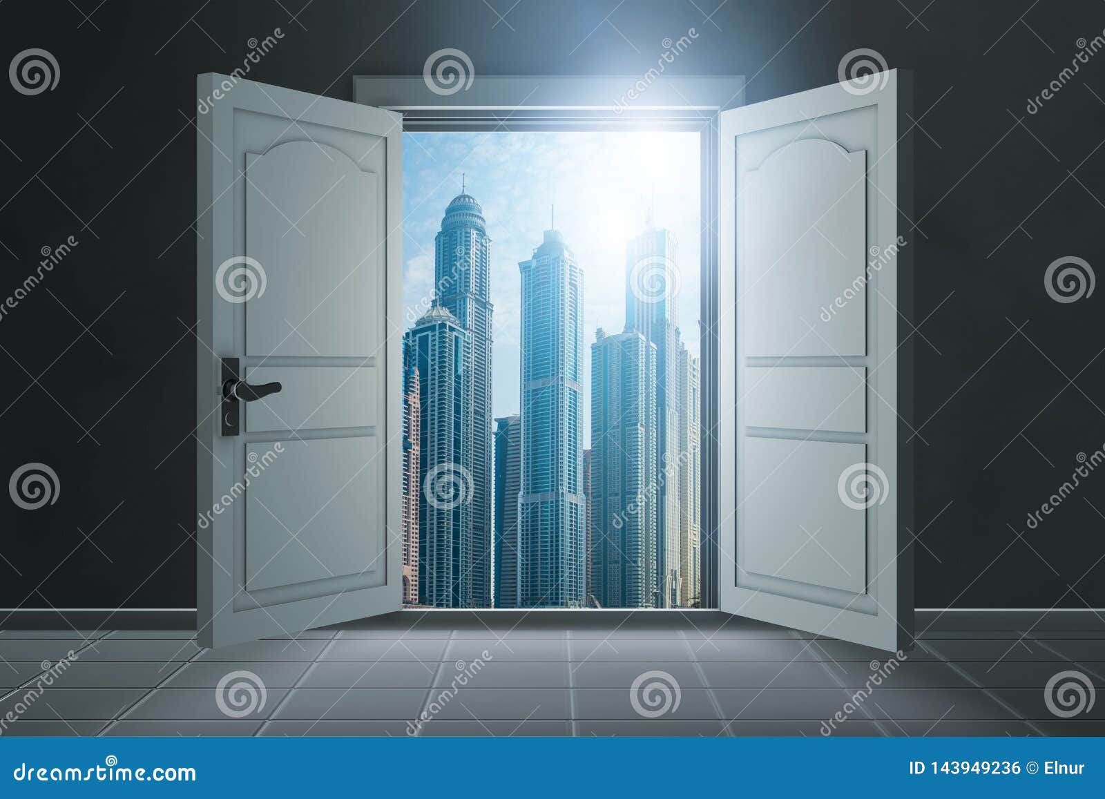 The Open Doors in Opportunity Concept Stock Photo Image of lock, home