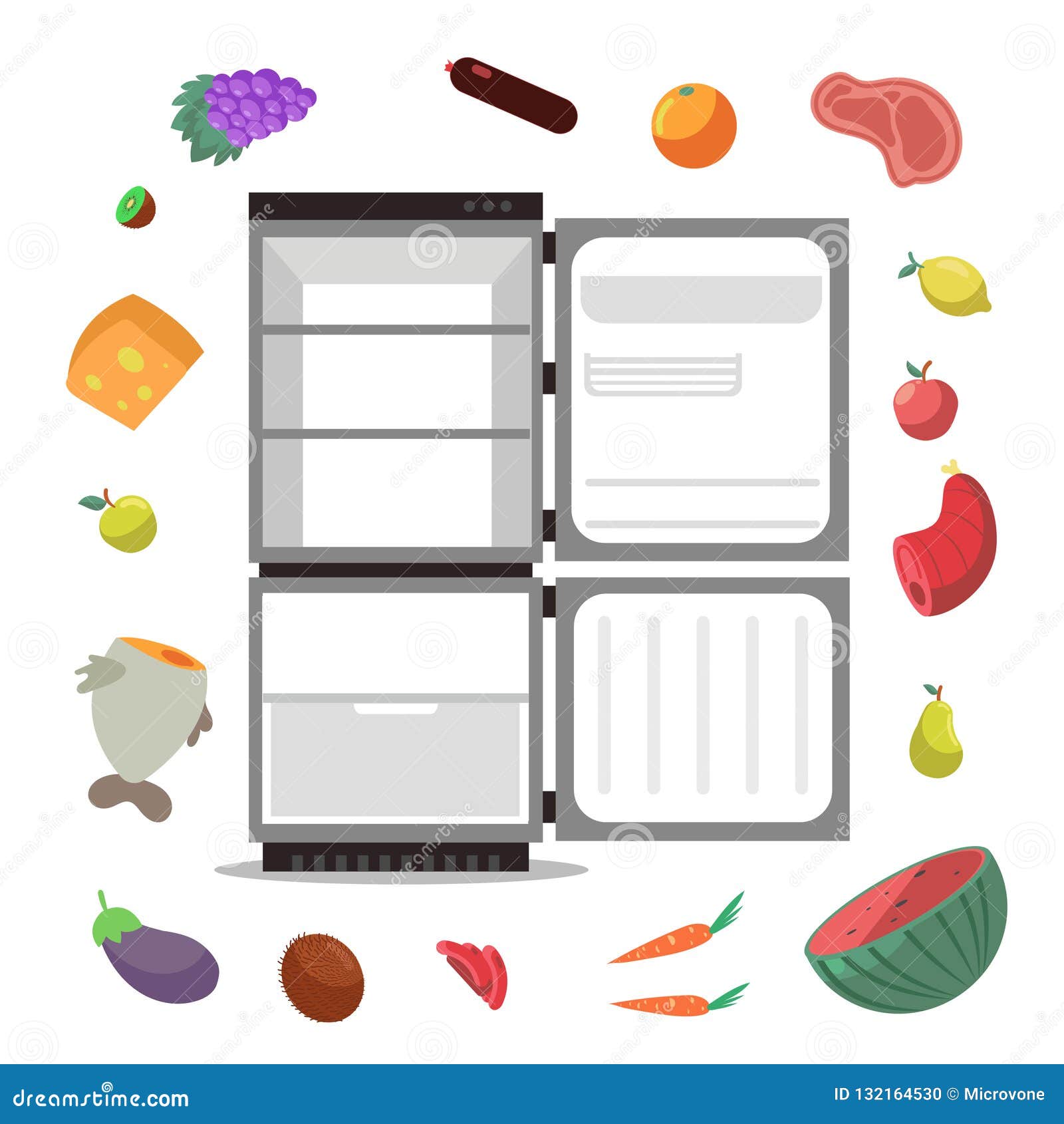 Locked Fridge Pop Art Vector 70631538