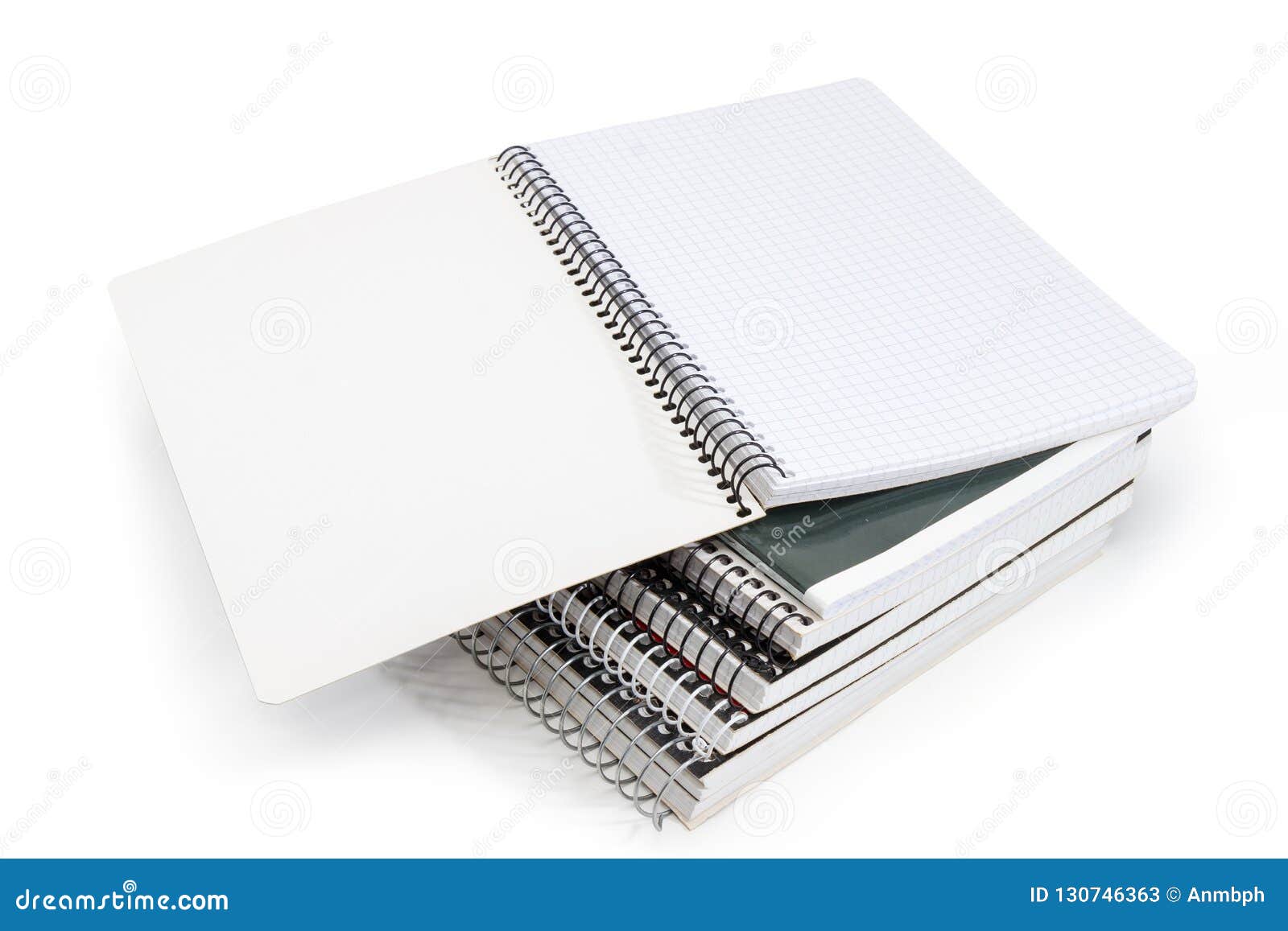 Open blank sketchbook stock image. Image of wire, blank - 13449683
