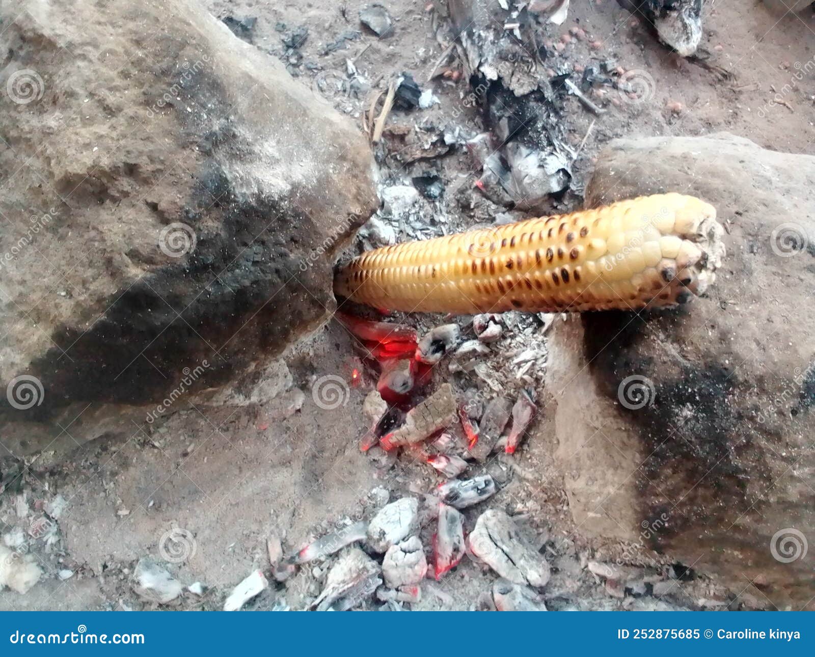 Roasting Maize in a Traditional African Fire Place, August 2022 in ...