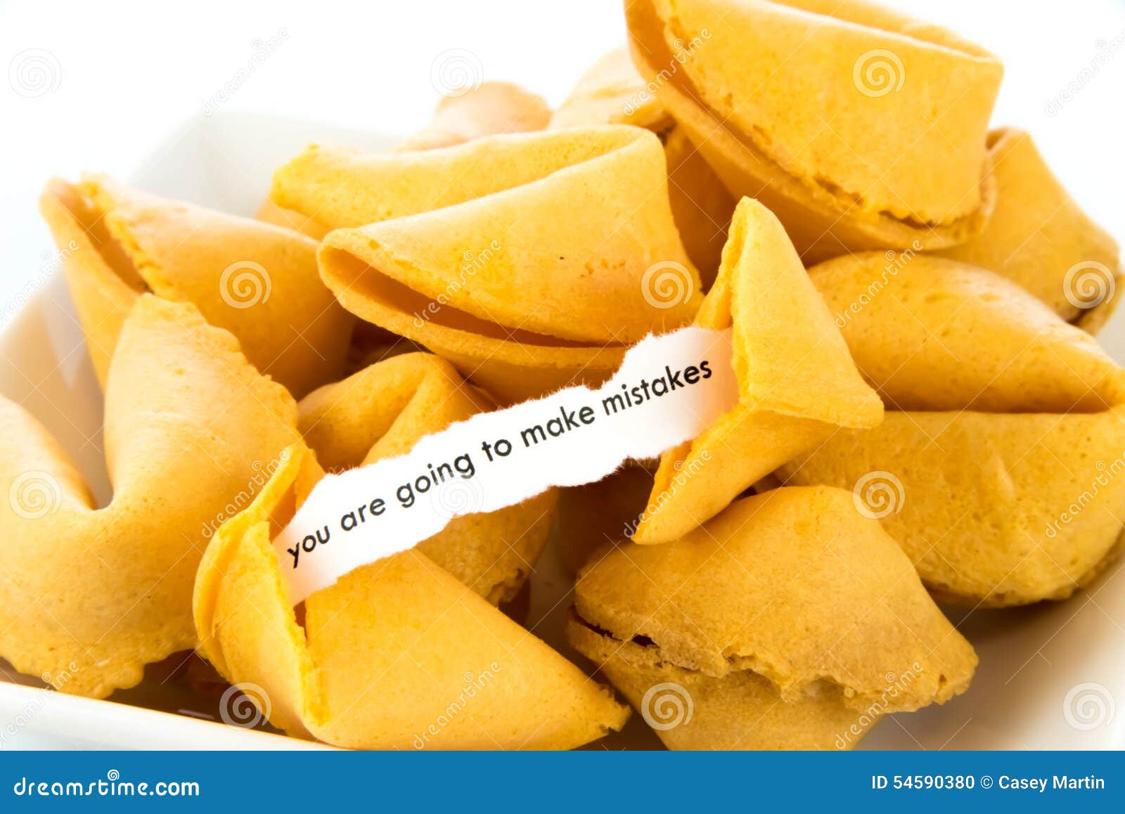 open fortune cookie - you are going to make mistakes
