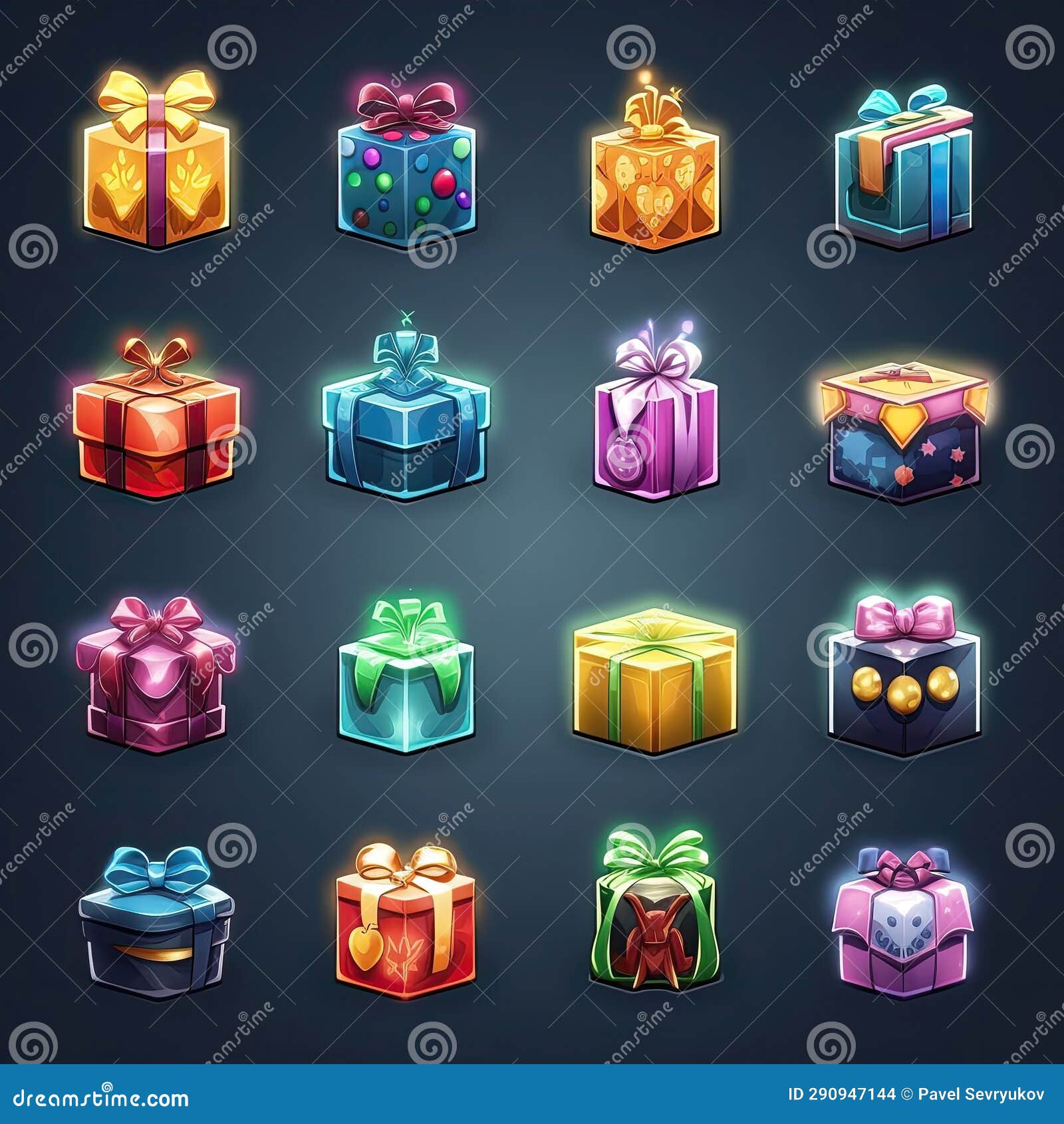 Open Gift Box Game Ai Generated Stock Photo Image of design, icon