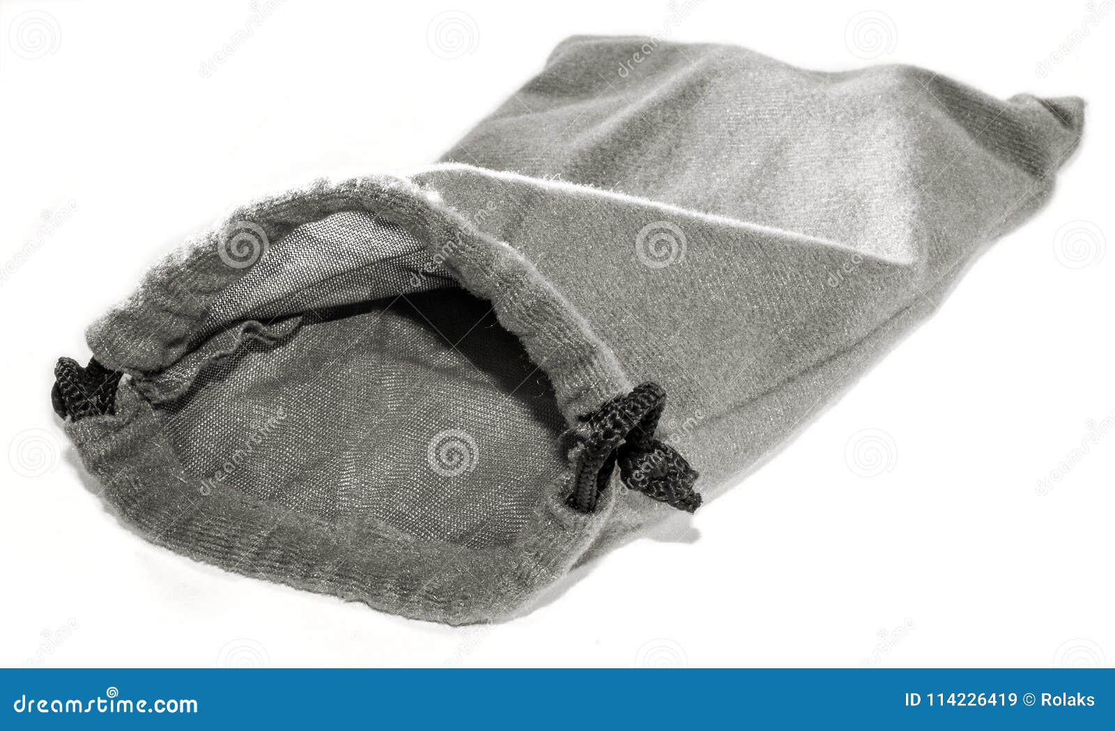 Open gray bag stock image. Image of special, wallet 114226419