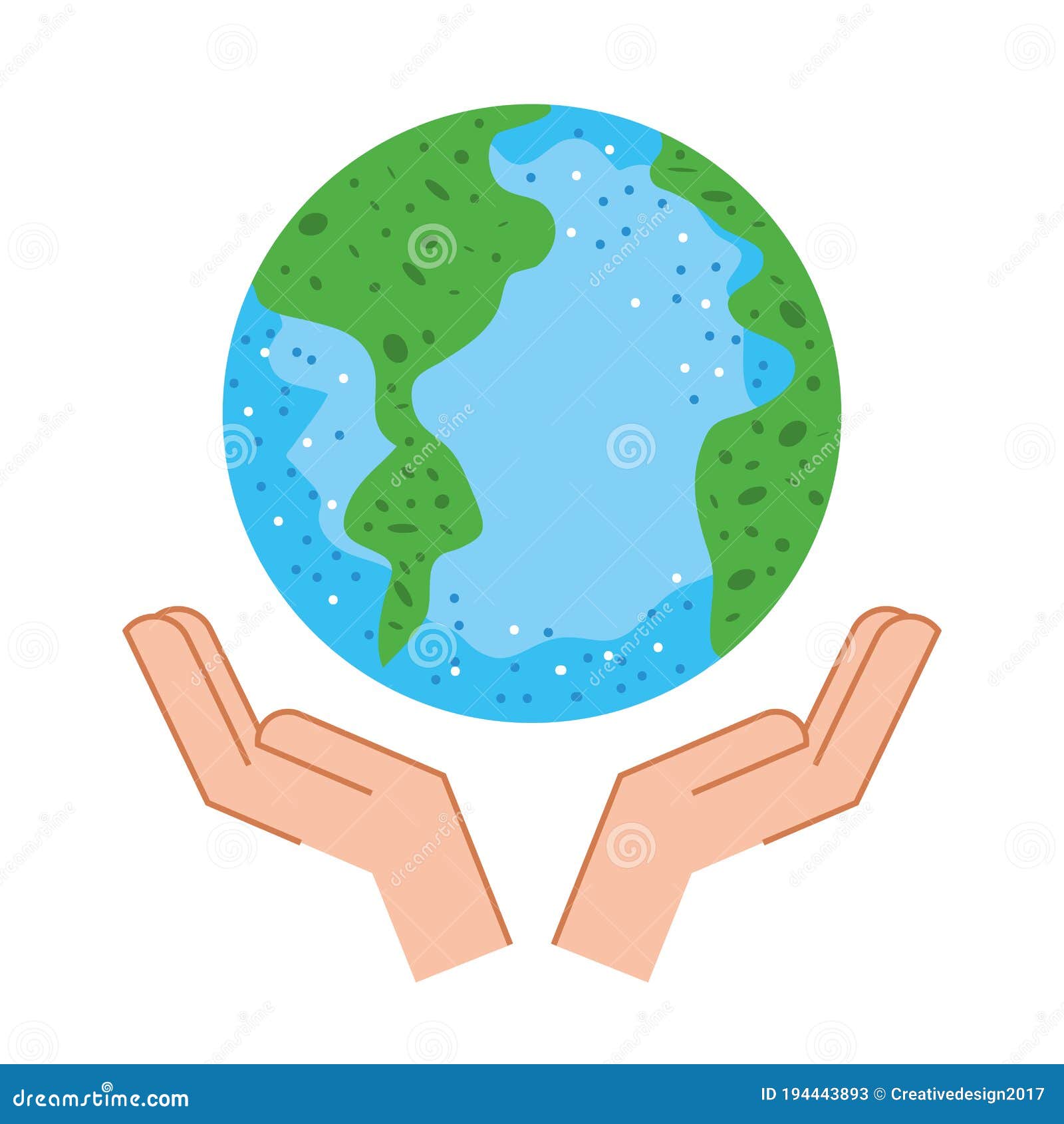 earth planet in the hands
