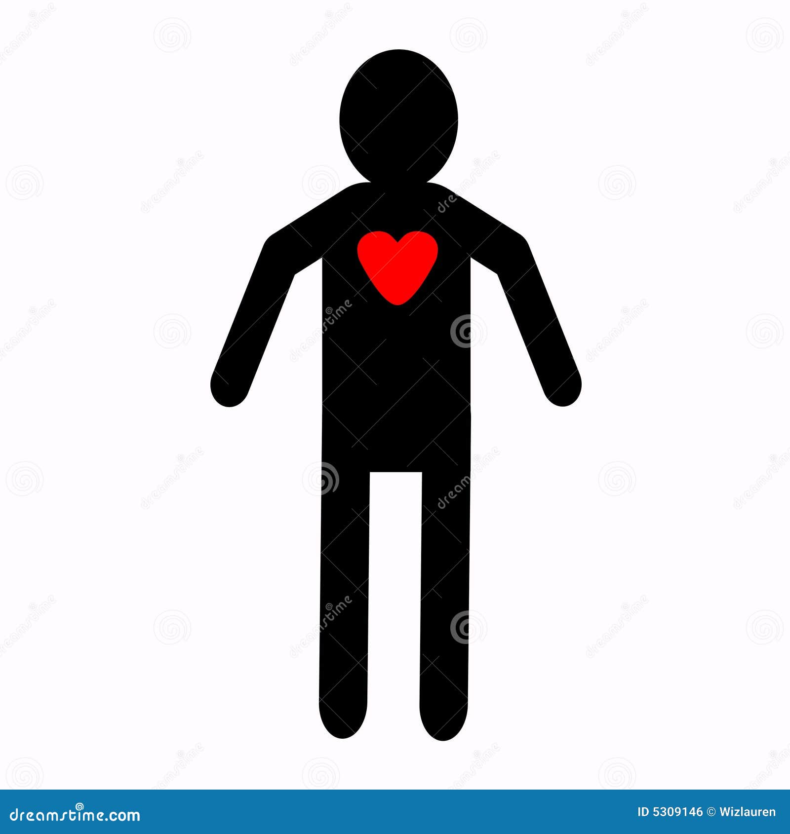 Open heart man stock illustration. Illustration of giving 5309146