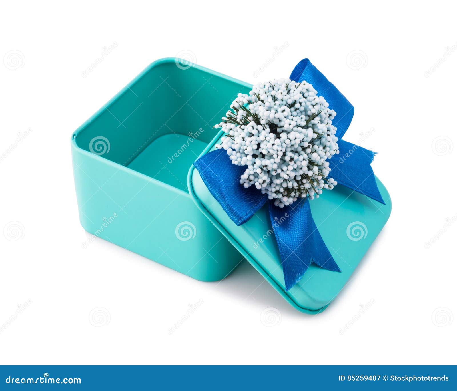 Open light blue gift box stock image. Image of mall, lady 85259407