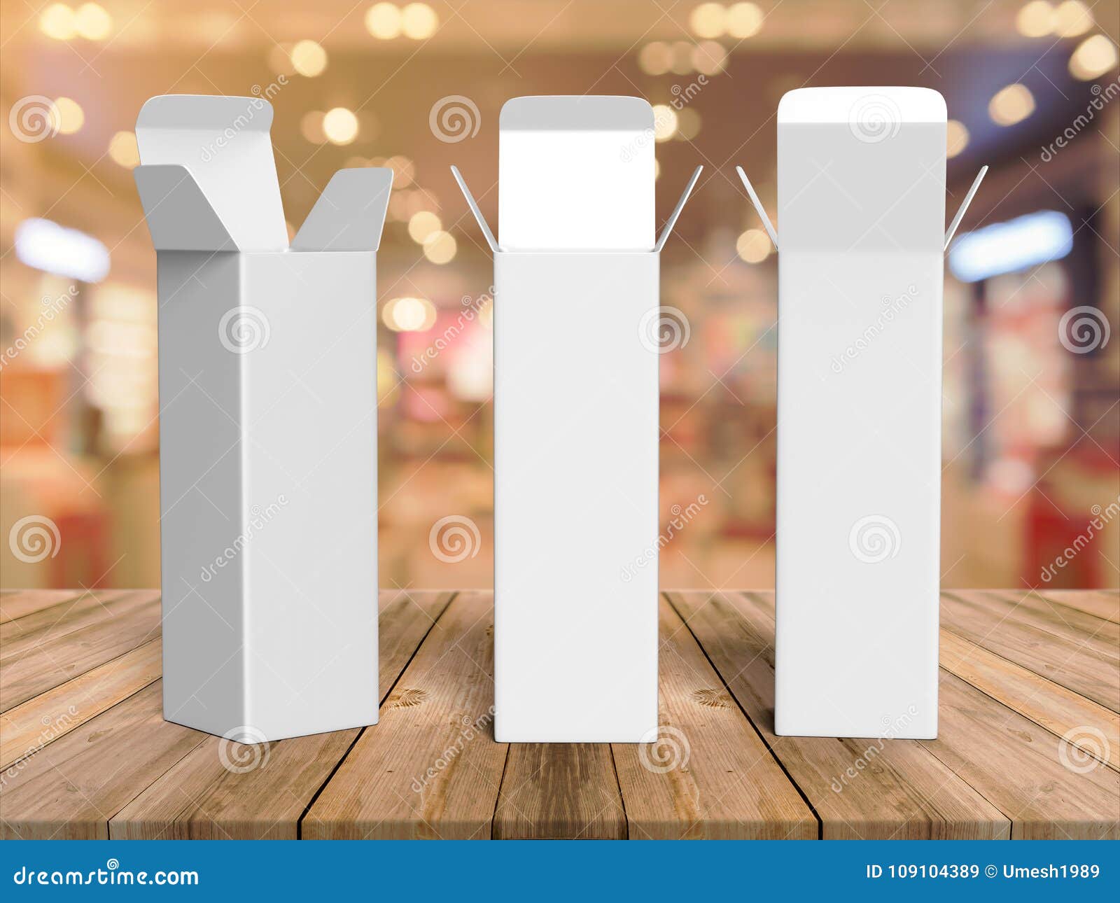 Download Open Long Rectangular Cardboard Package Box. Front View ...