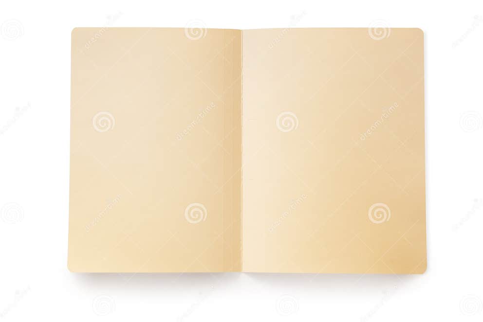 Open Manila Folder (with Path) Stock Photo Image of empty, manilla 11521266