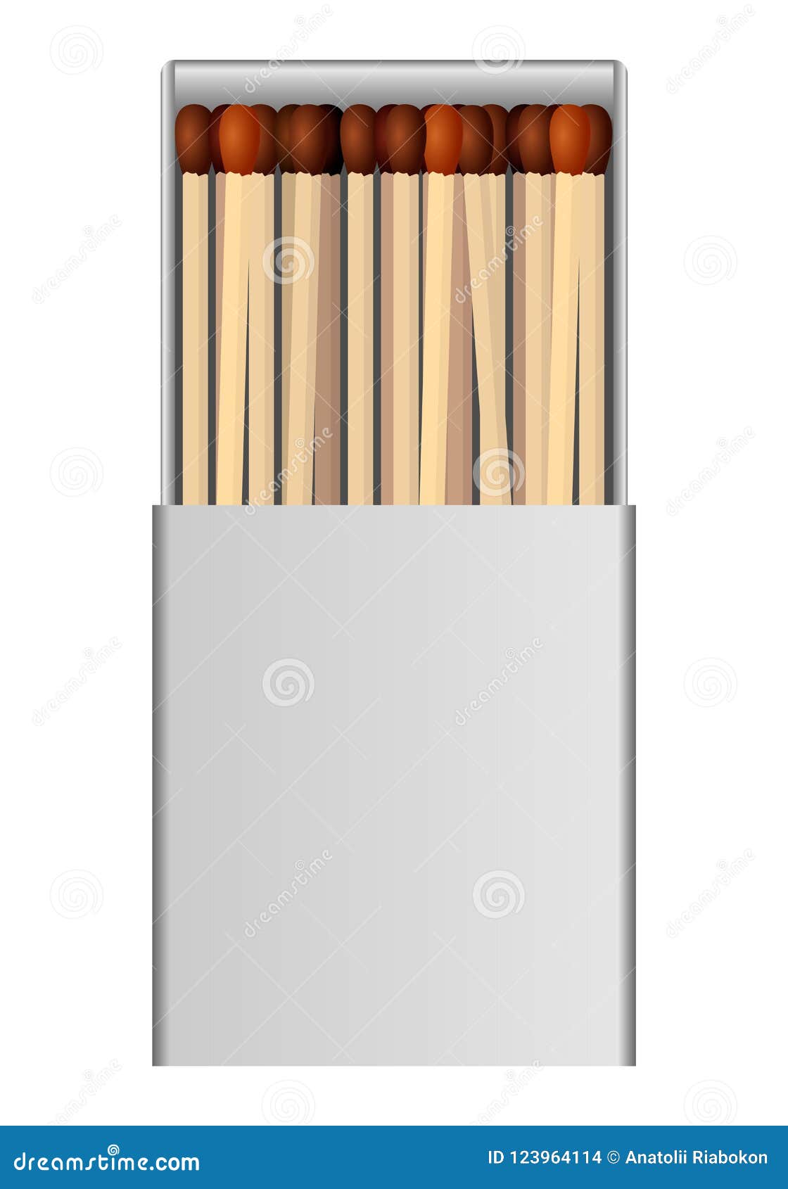 Download Open Matchbox Mockup, Realistic Style Stock Illustration - Illustration of danger, carton: 123964114