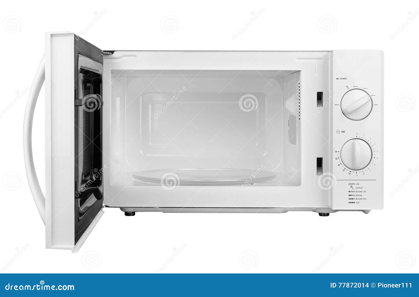 Open microwave oven stock photo. Image of stainless, warm 77872014