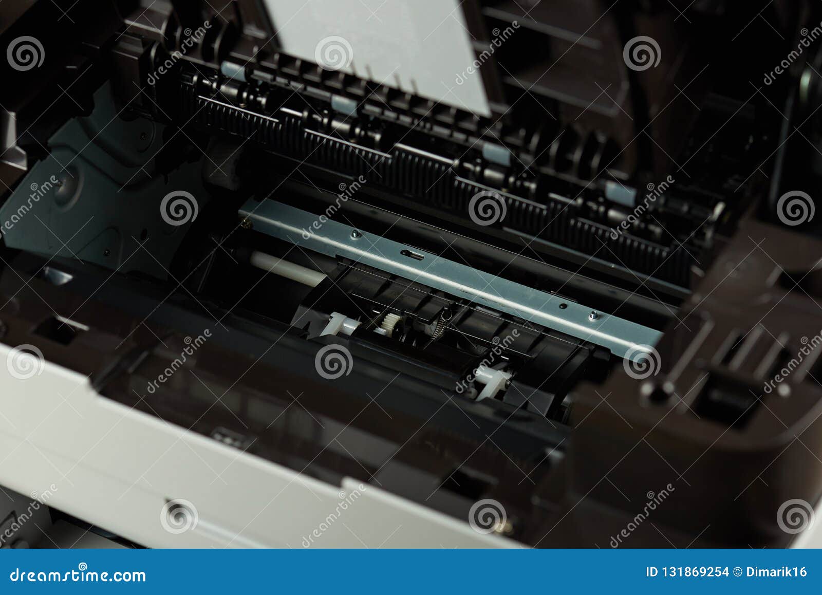 Open modern new printer stock photo. Image of printer 131869254