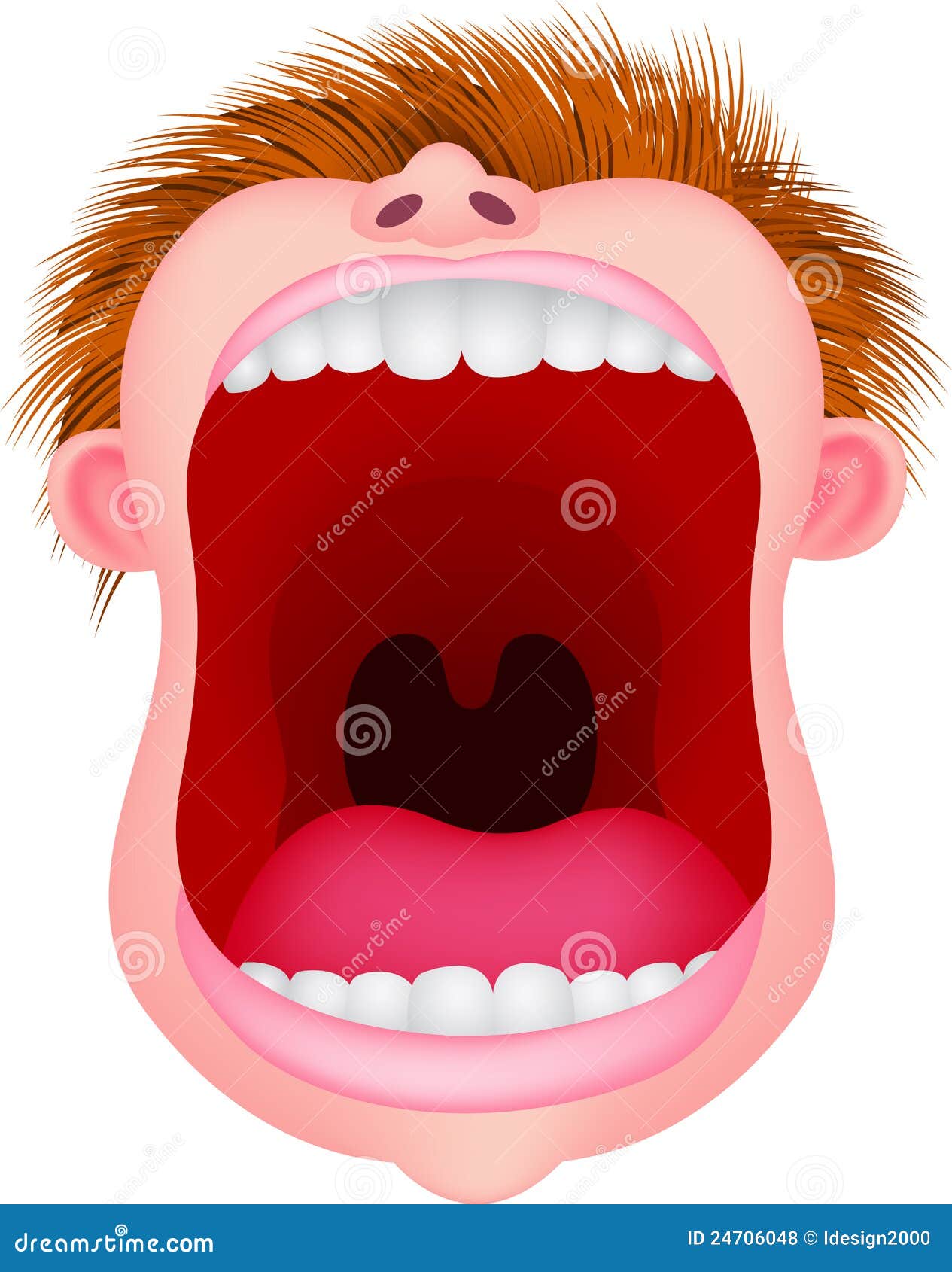 Open mouth stock vector. Illustration of employment, character - 24706048