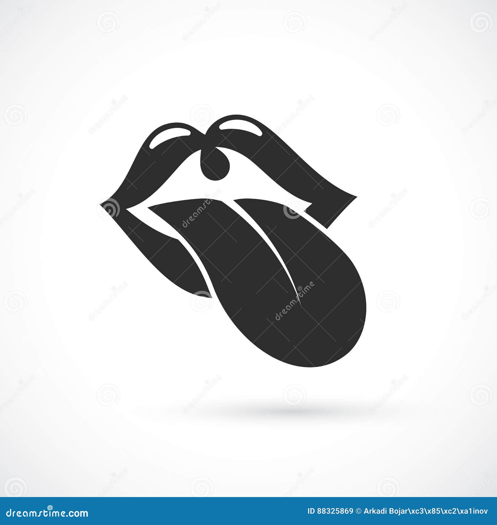 Open mouth vector icon stock vector. Illustration of flat - 88325869