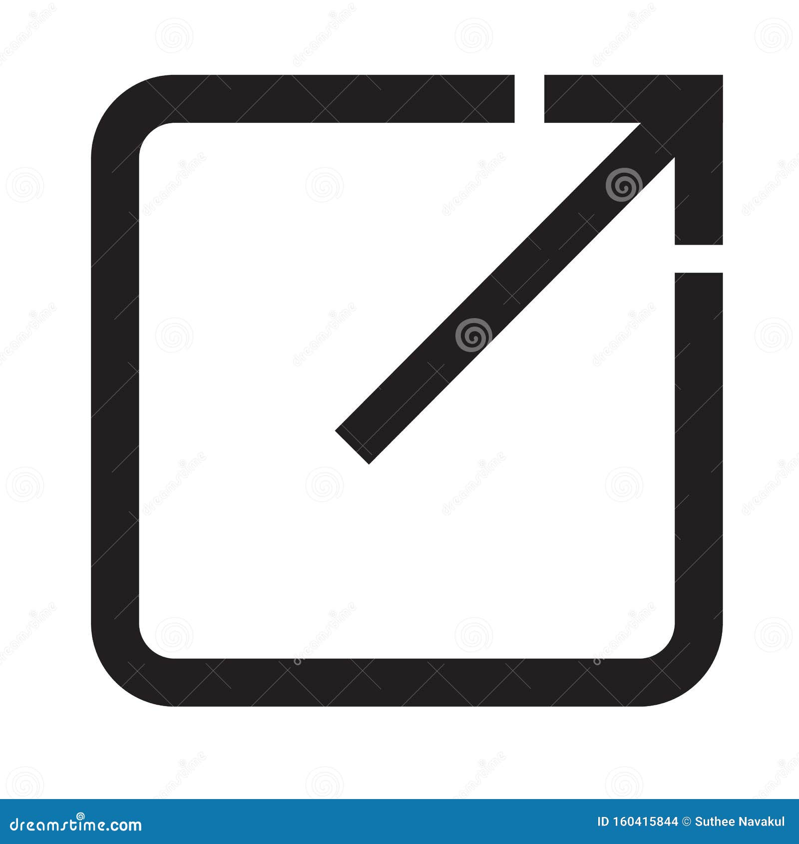 Open in New Window Icon on White Background. Flat Style. Open Another Tab  Button for Your Web Site Design, Logo, App, UI Stock Illustration -  Illustration of applet, graphic: 160415844