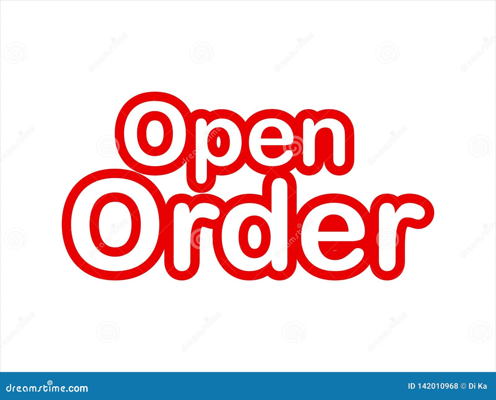 Open Order Image Stock Vector Stock Vector Illustration Of Delivery