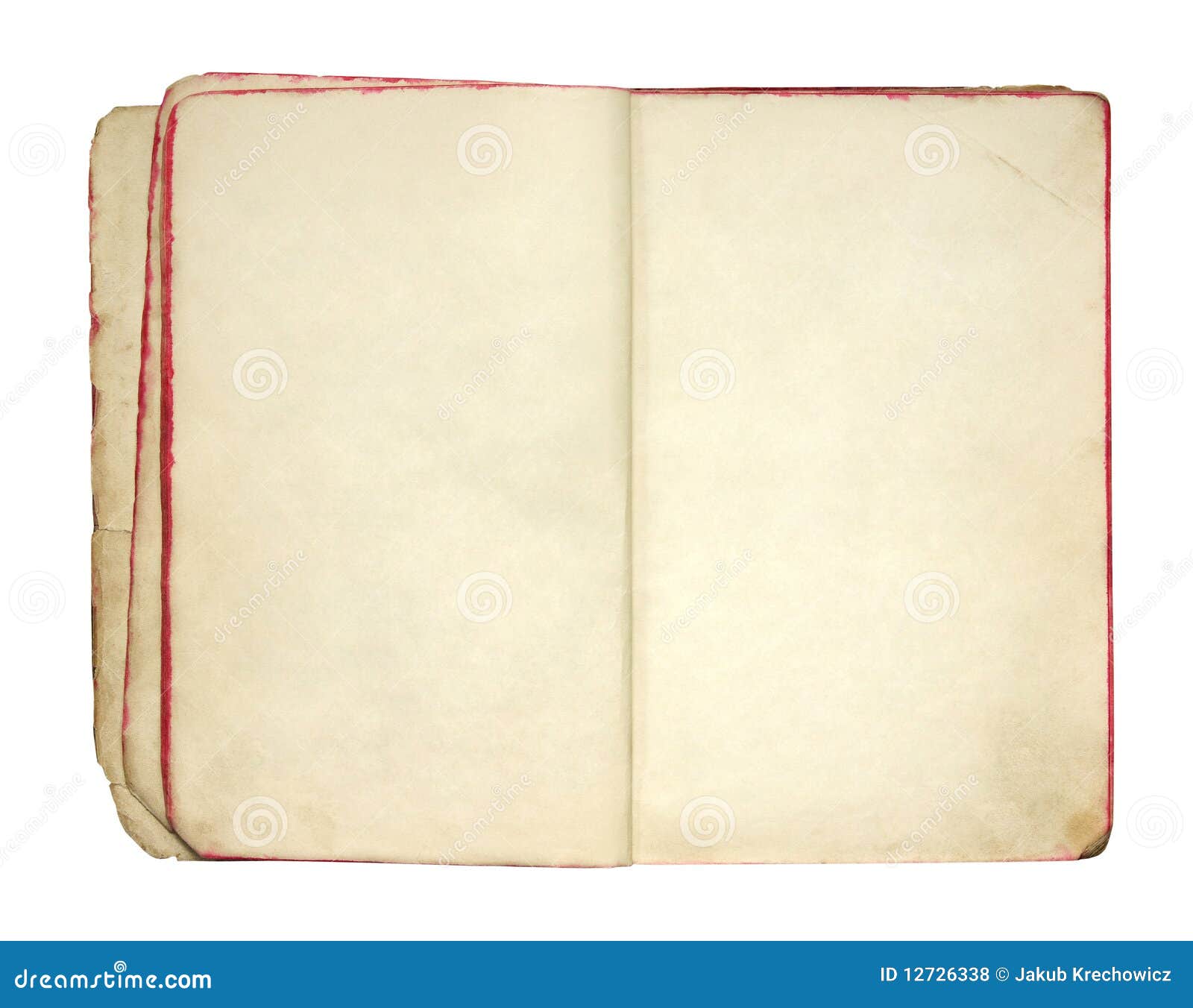 Open oud leeg boek stock foto. Image of bevlekt, gevouwen 12726338