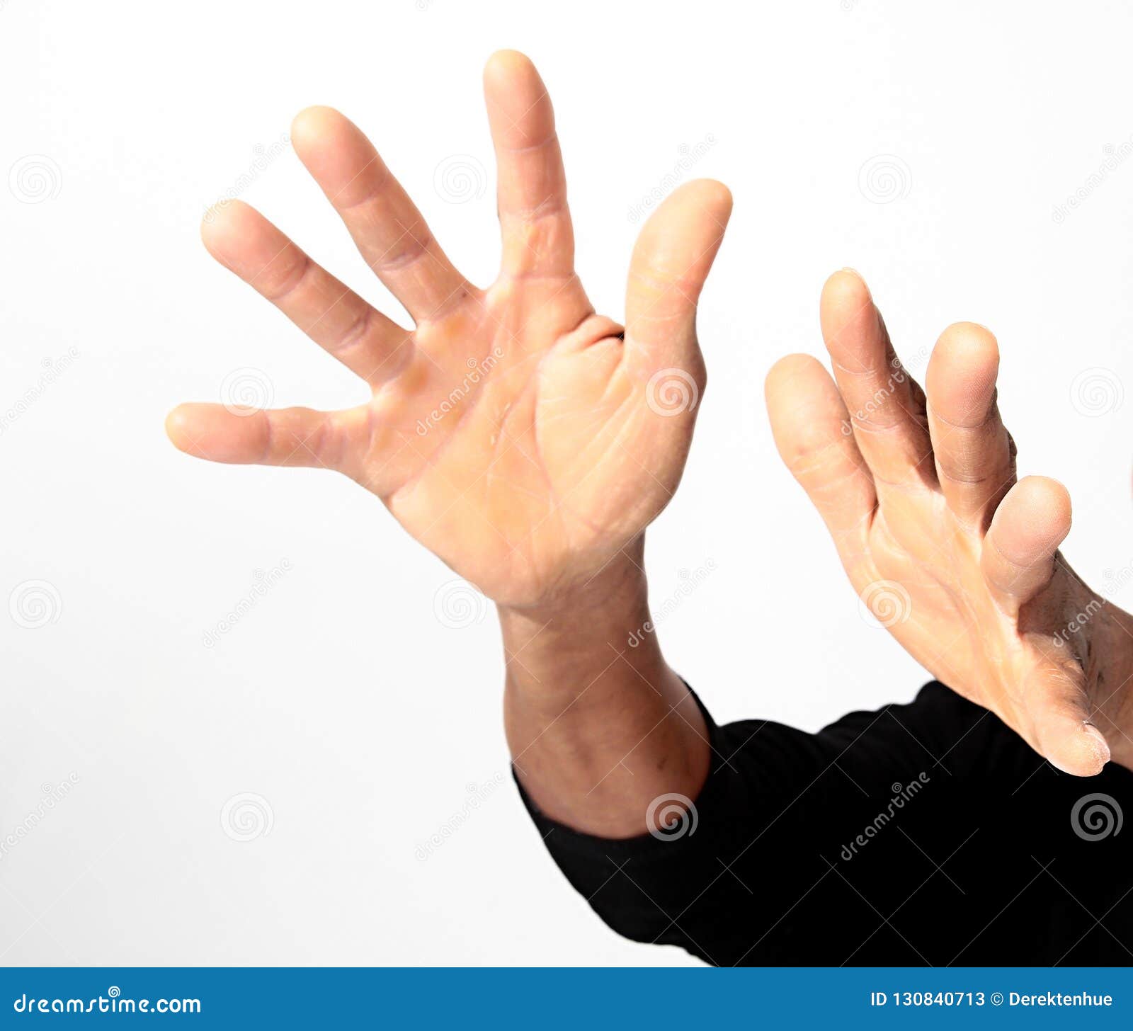 Open Palm Hand Gesture Stock Image Image Of Closeup 130840713