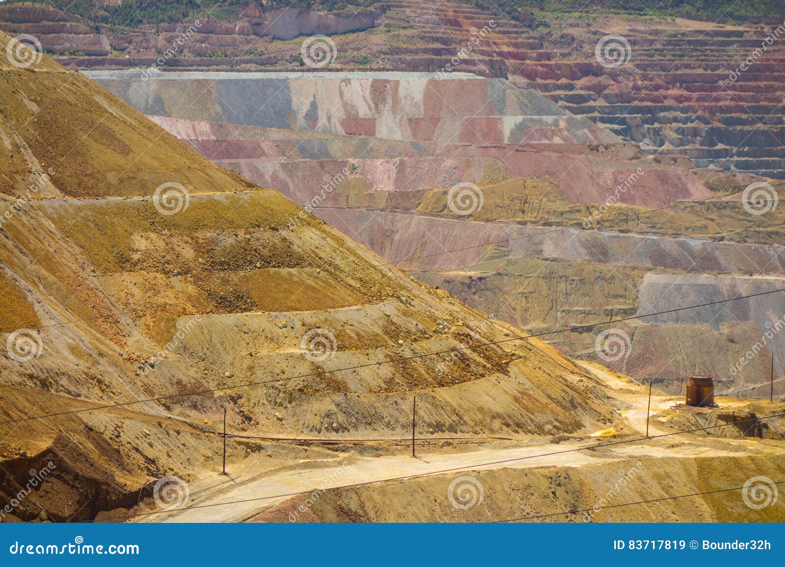 Open Pit Mining in the Dessert Stock Image Image of industry, mining