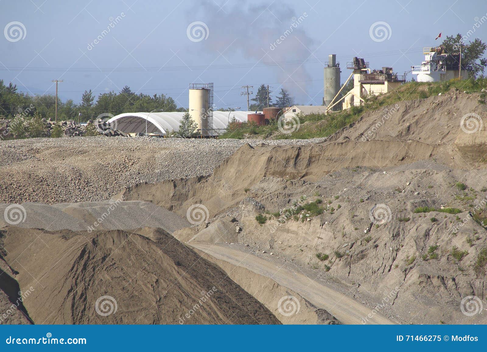 Open Quarry stock image. Image of excavation, gravel 71466275
