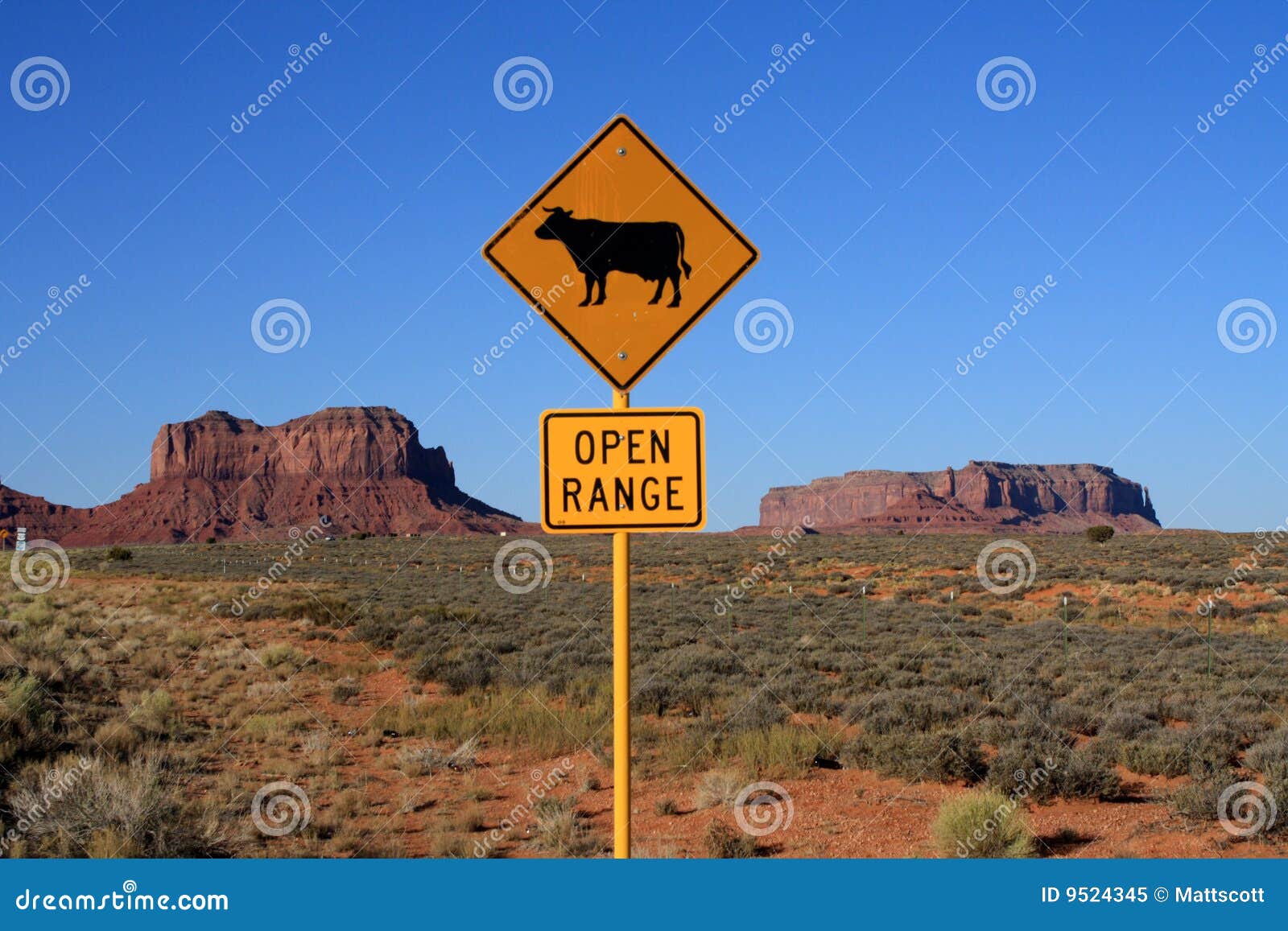 Open Range Sign stock image. Image of hotel, arizona, gump - 9524345