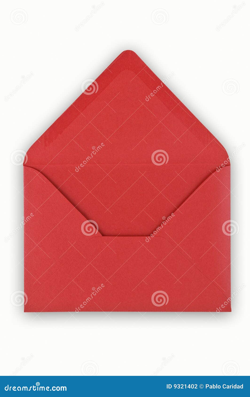 Red Envelope Isolated On White Background With Dollar Money For