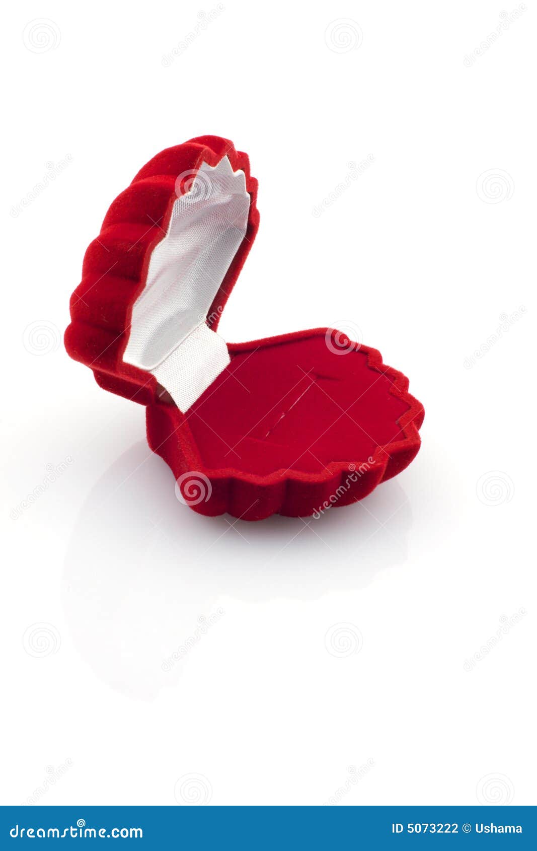 Open Red Jewelry Gift Box, Isolated Stock Photo Image of empty