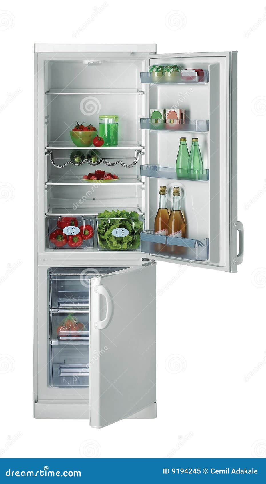 open refrigerator