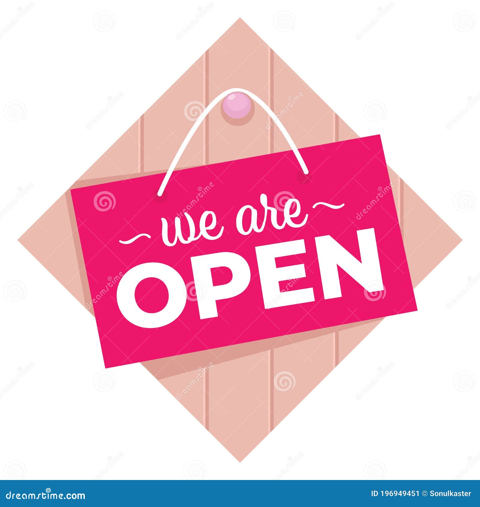 Open sign business shop icon we are Royalty Free Vector