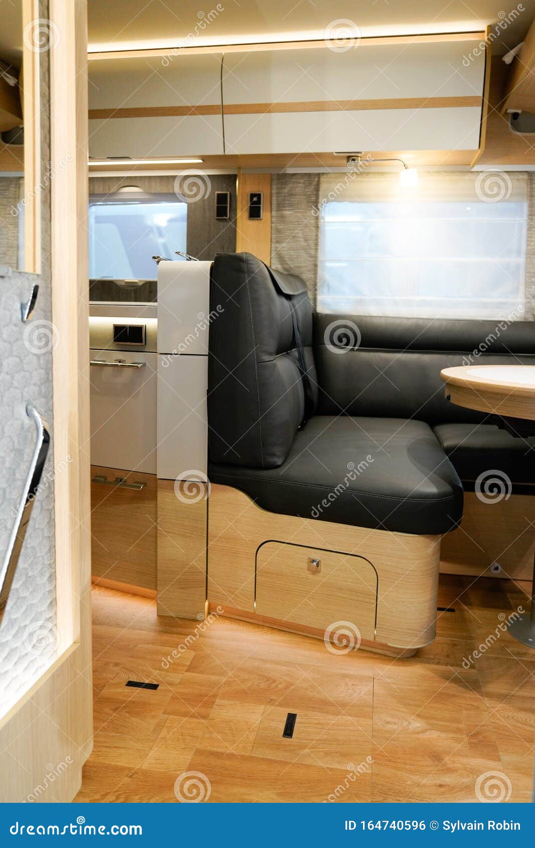 Open Side Door Modern Camper Van Interior Stock Photo Image of