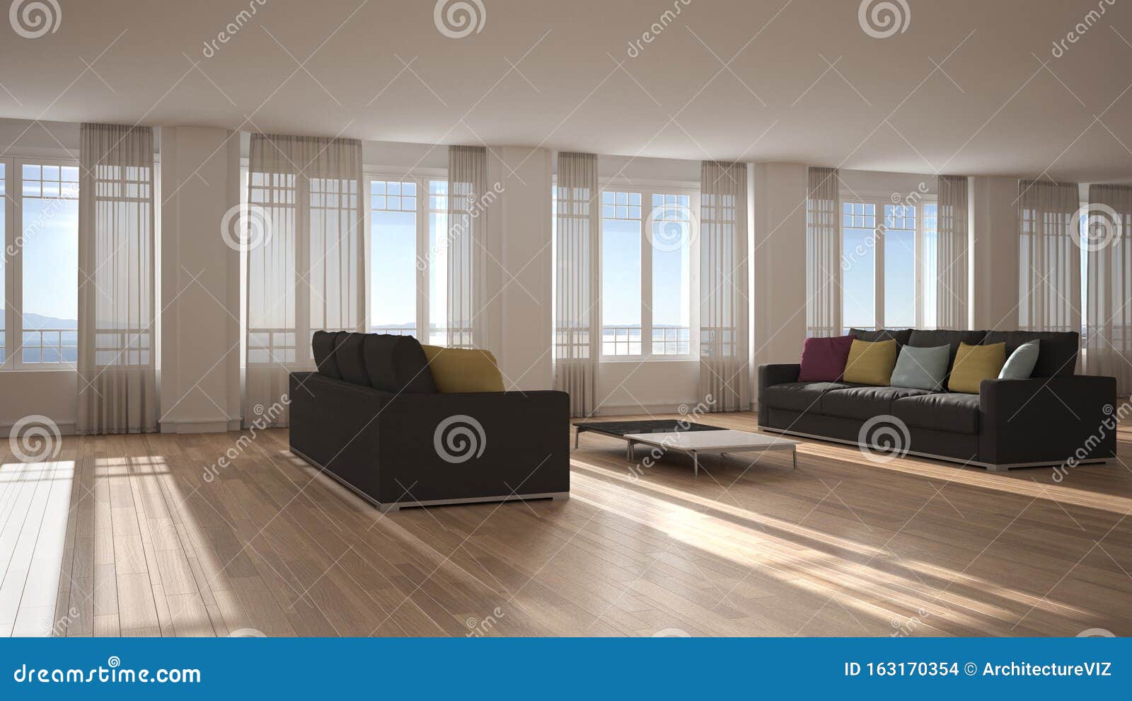 Open Space With Sofa Interior Design