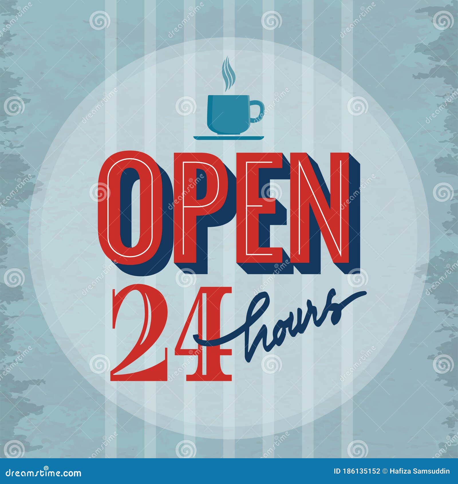 Open Store Sign. Vector Illustration Decorative Design Stock