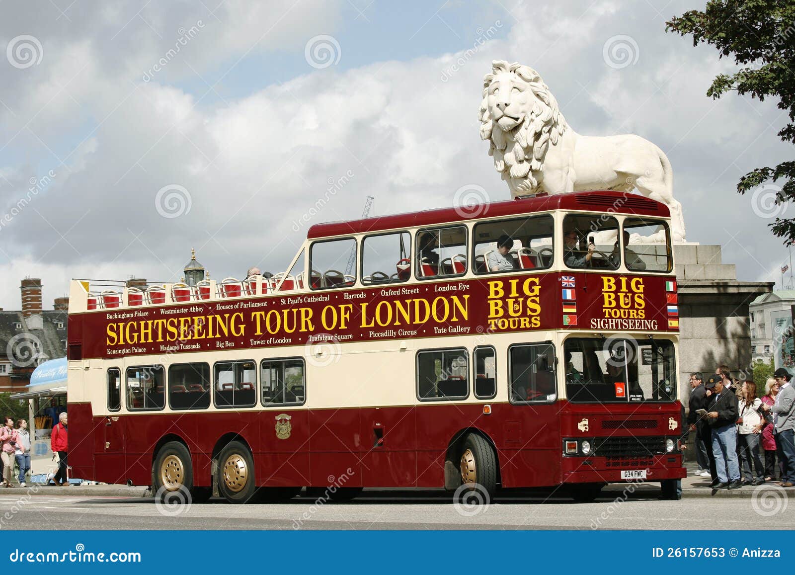 Open-top City Tour Bus, London Editorial Stock Photo - Image of mode, life: