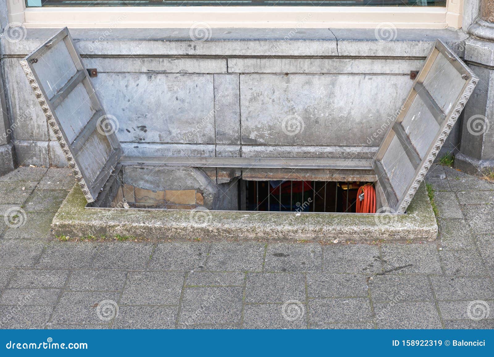 Door Cellar Hatch Stock Image Image Of Open