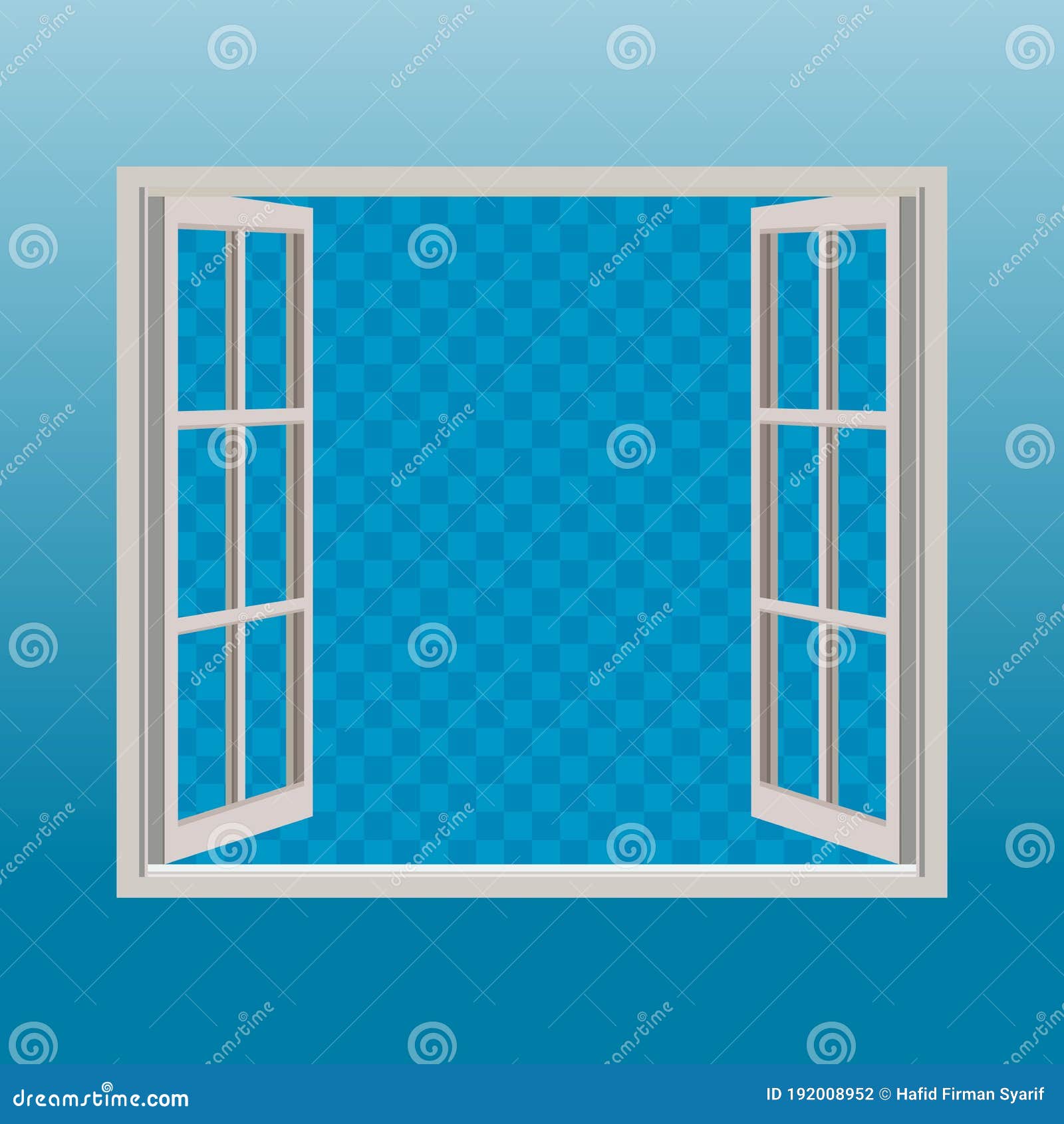 Vector of Simple Blank Open Window Illustration Template for Image Vector of Simple Blank Open Window Illustration Template for Image