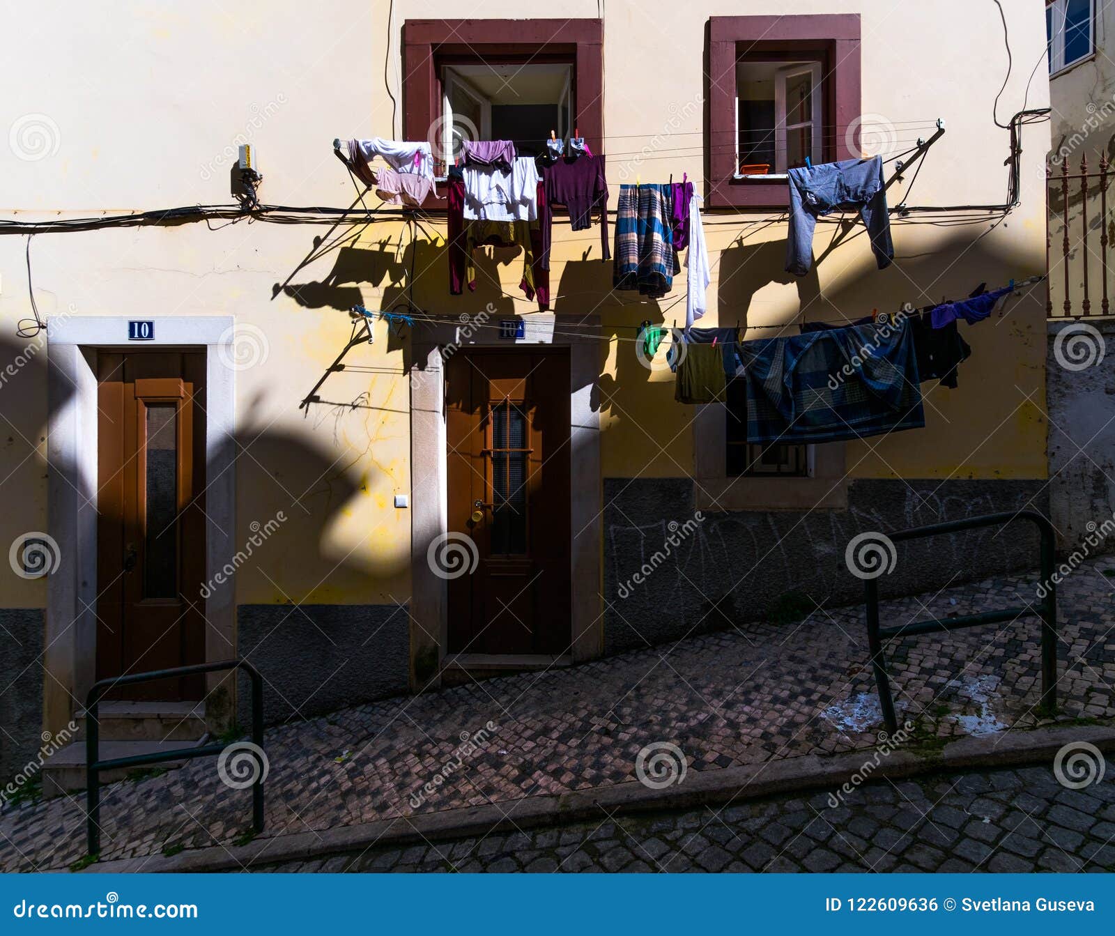 Open Windows and Linen. Ordinary Stories of the Old Lisbon. Portugal ...