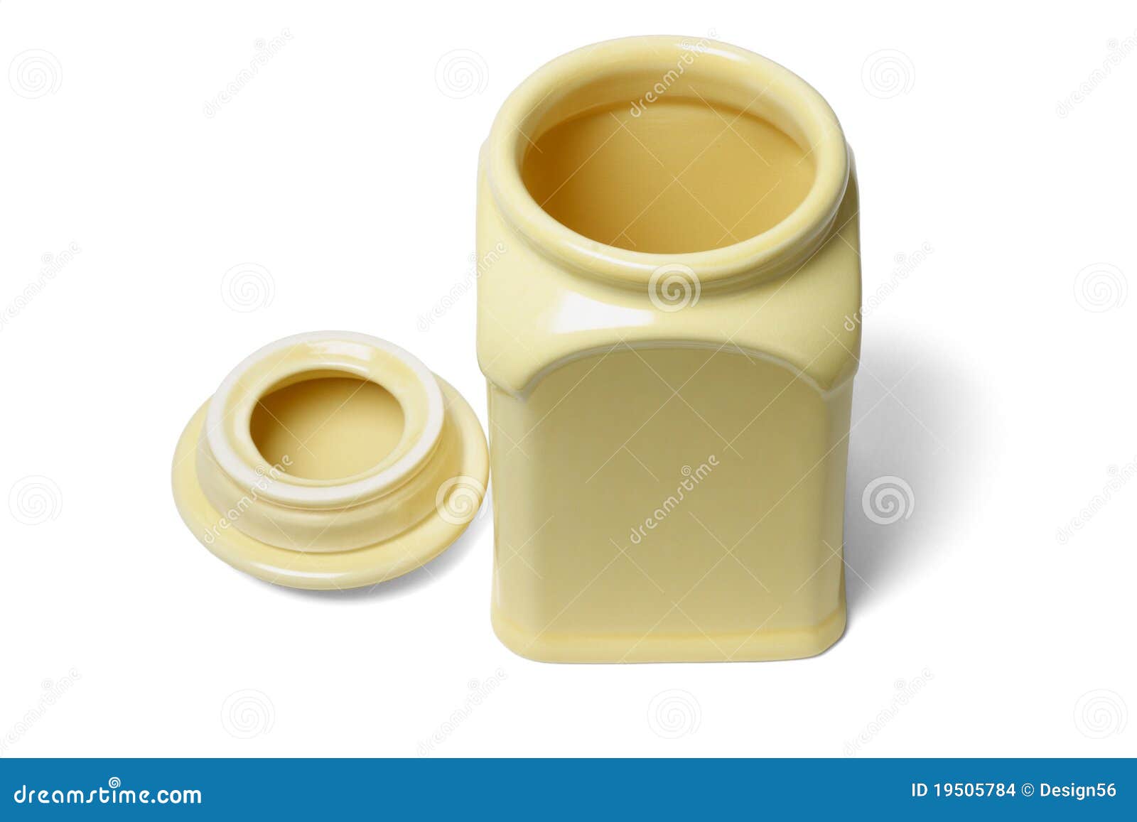 Download Open Yellow Ceramic Container Stock Photo Image Of Earthenware Color 19505784 Yellowimages Mockups