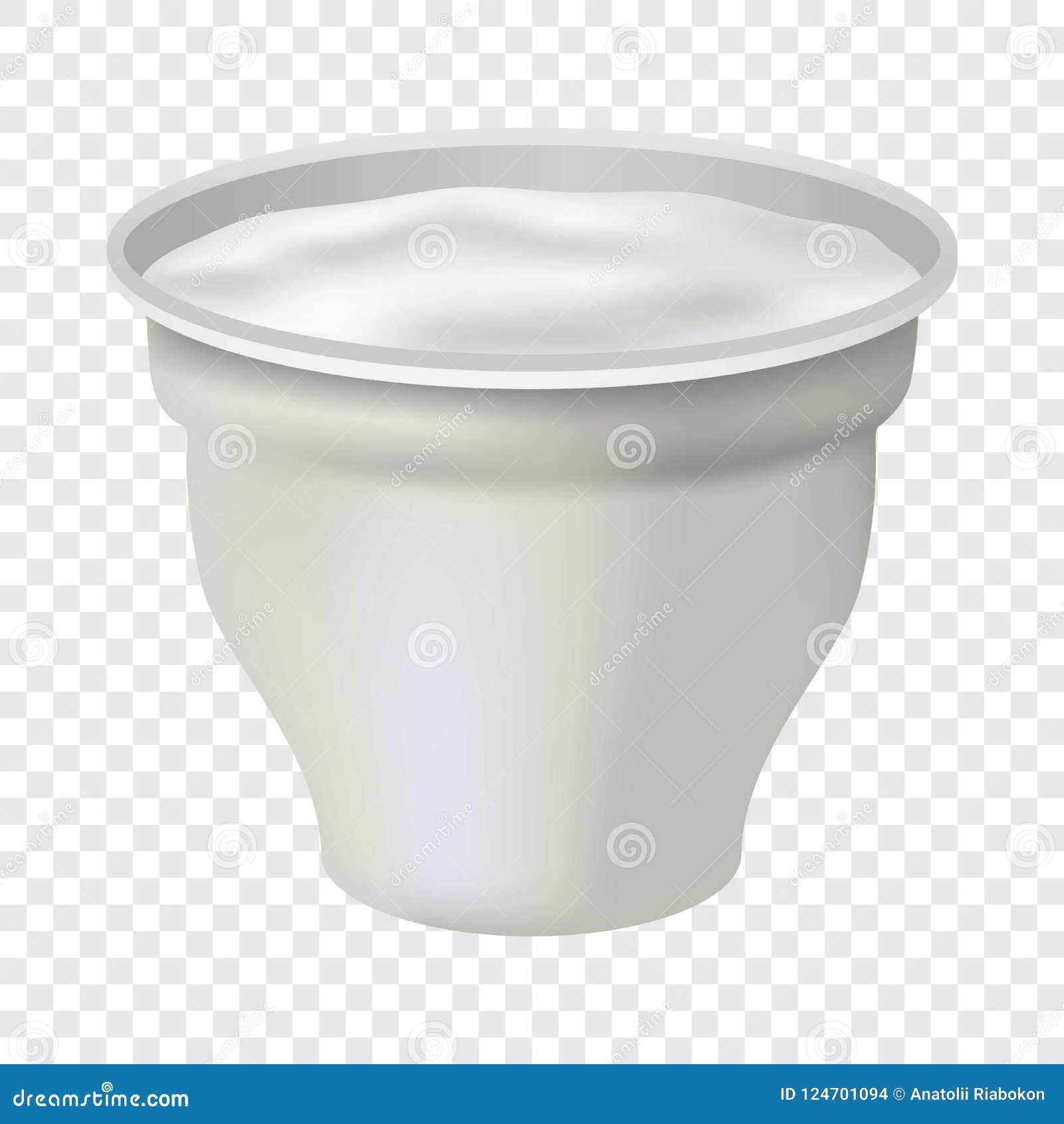 Download Open Yogurt Mockup, Realistic Style Stock Illustration - Illustration of morning, metal: 124701094