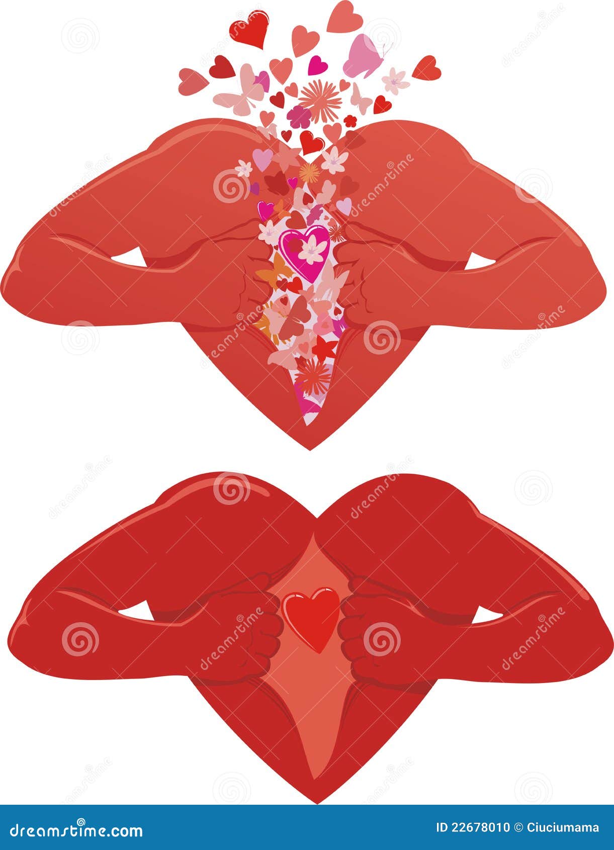 Open your heart stock vector. Illustration of darling 22678010