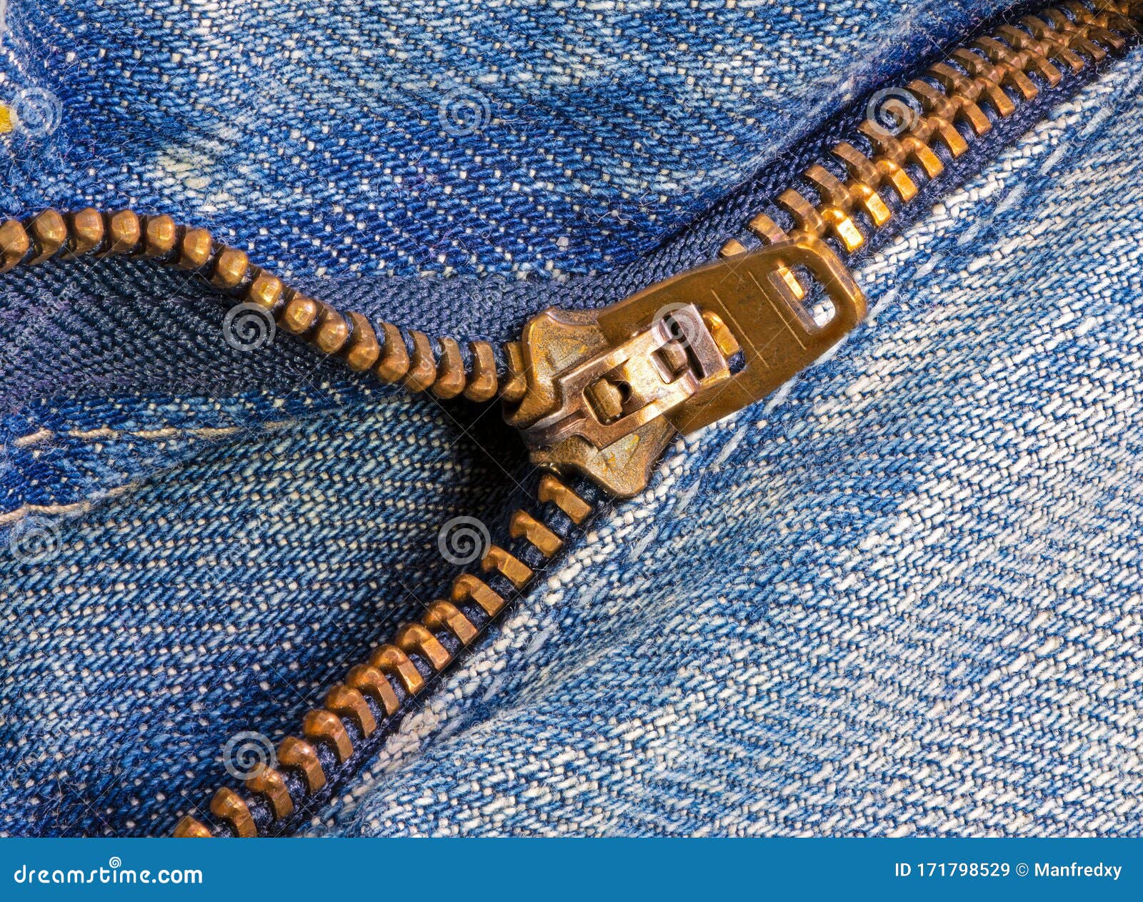 Open Zipper of a Worn Out Jeans Stock Image - Image of pants, textile ...