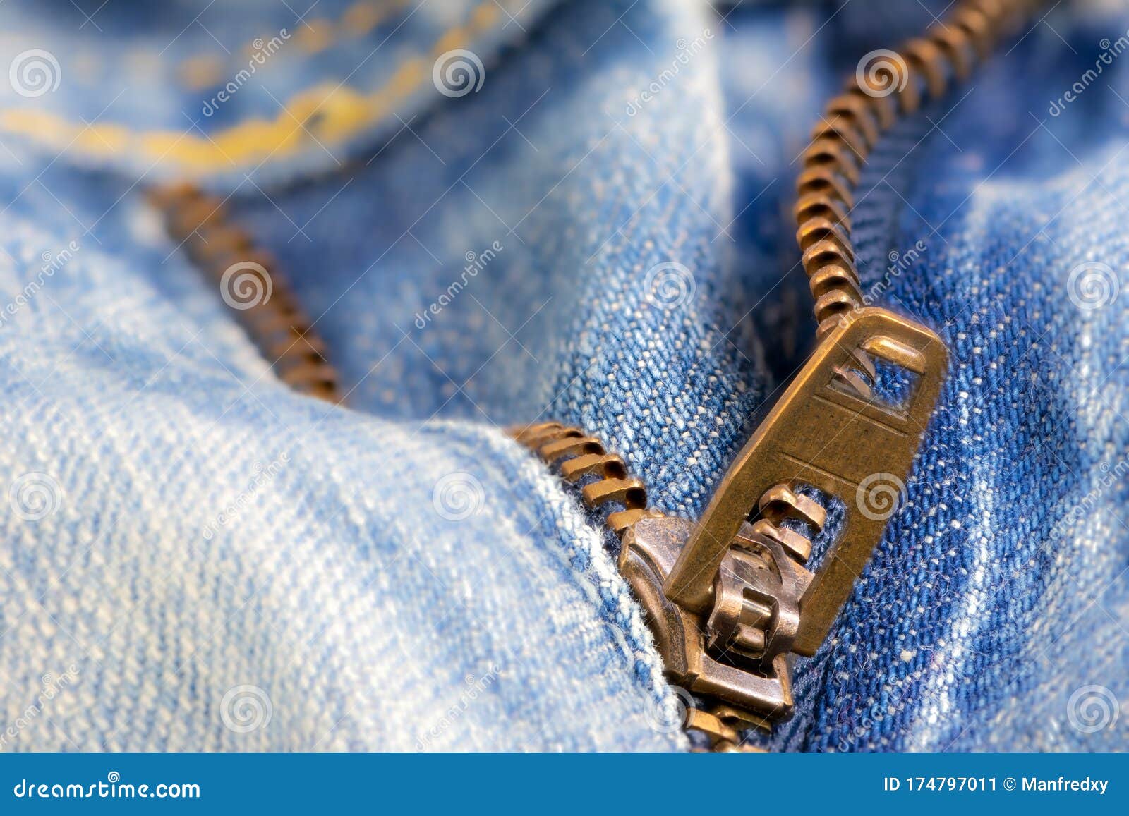 Open Zipper of a Worn Out Jeans Stock Image - Image of denim, texture ...