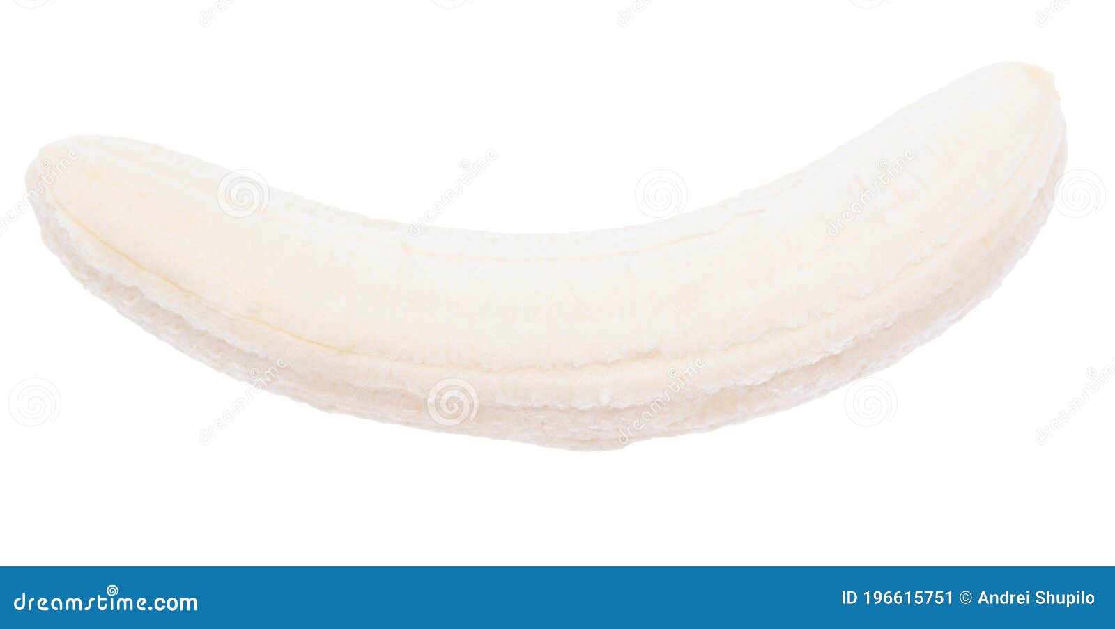 Opened Banana Pulp. Fruit on a White Stock Image Image of delicious
