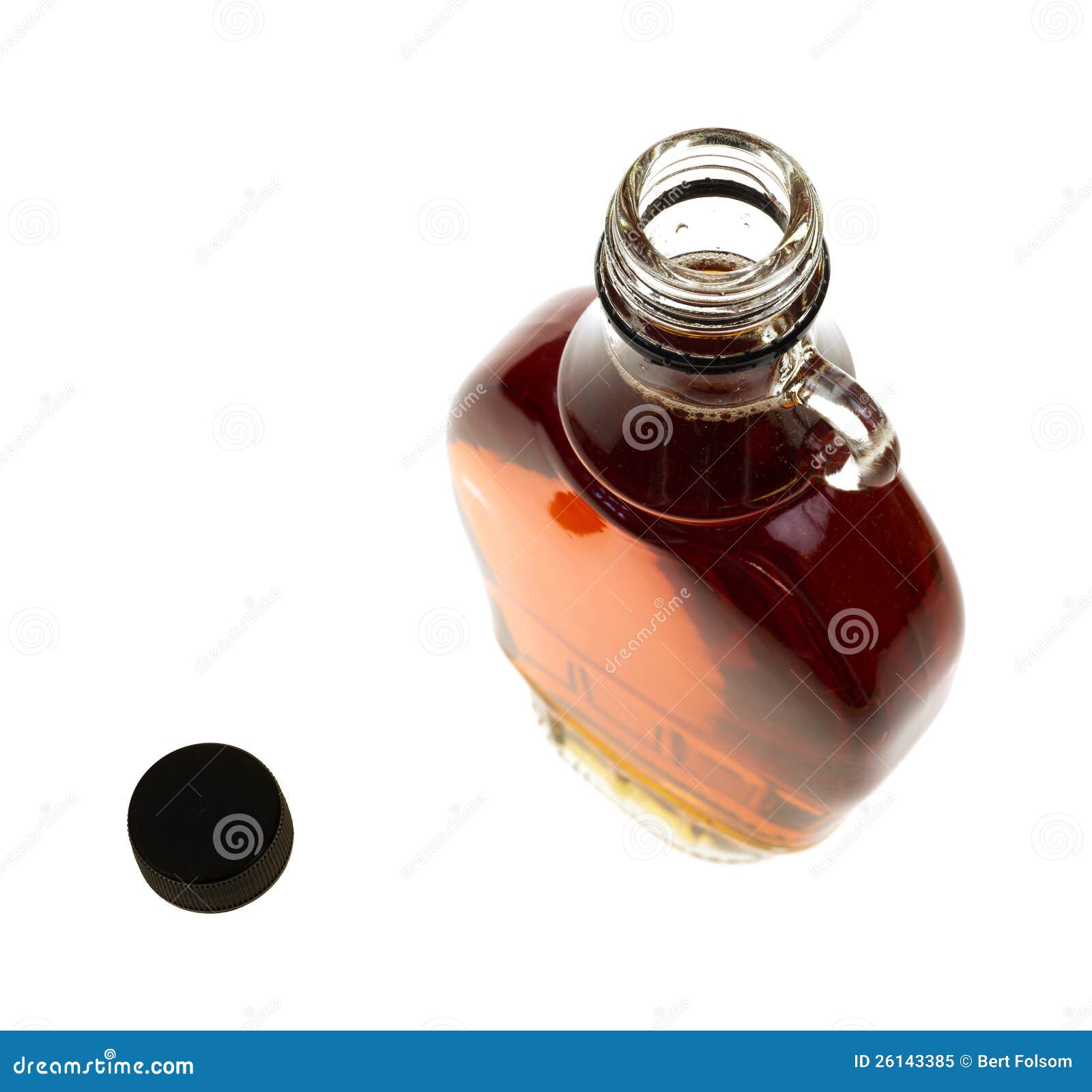 Opened Bottle of Maple Syrup Stock Image Image of food, translucent