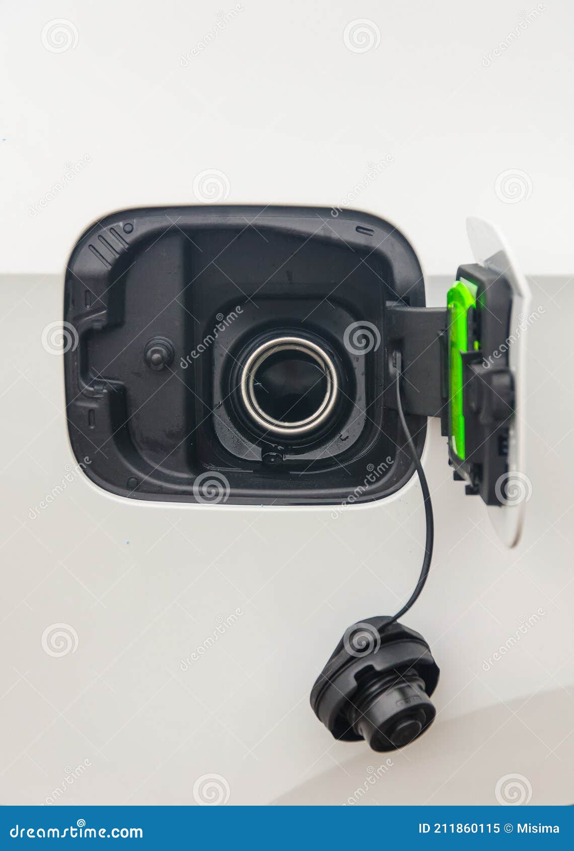 Opened car gas tank cap stock image. Image of fuel, tank 211860115