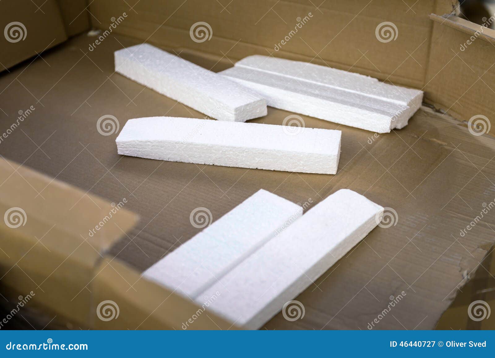 Opened Cardboard Box in a Building Stock Image Image of package, pack