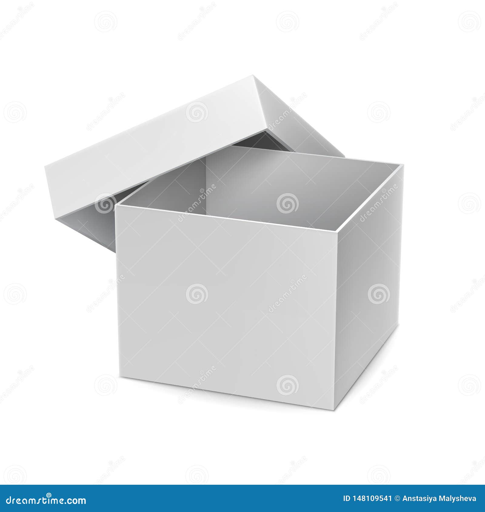 Download Opened Cardboard Box Mockup Stock Vector - Illustration of illustration, shipping: 148109541