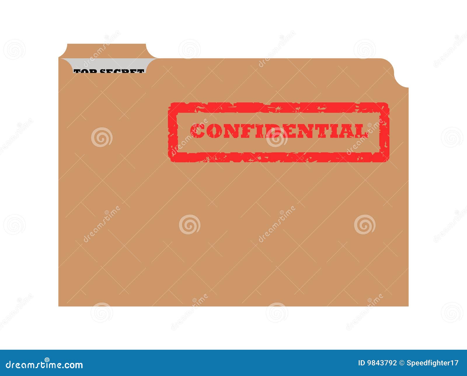 Opened Confidential Envelope Stock Illustration Illustration of brown