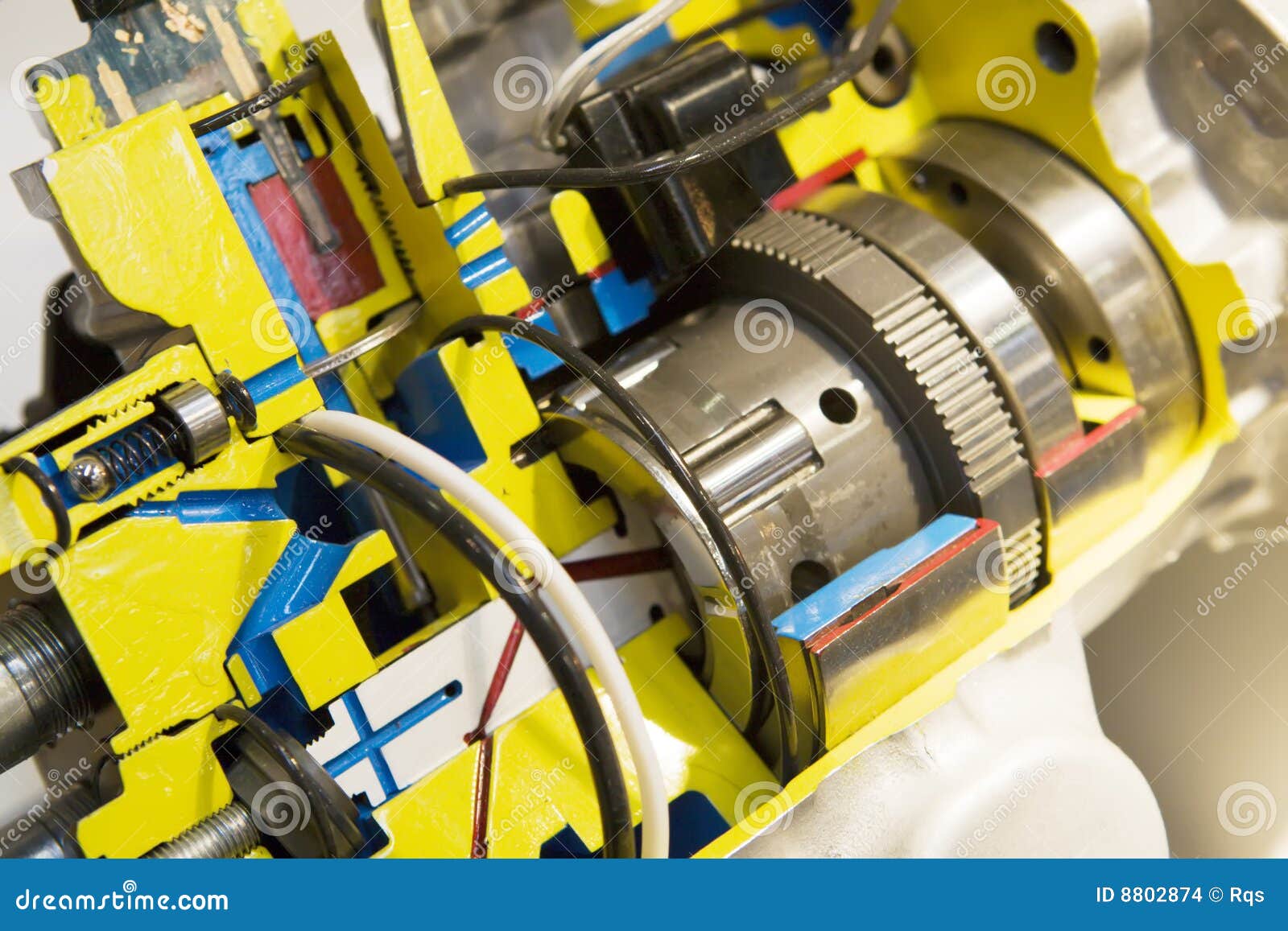 Opened Electric Motor with Transmission Stock Photo Image of industry, fuel 8802874