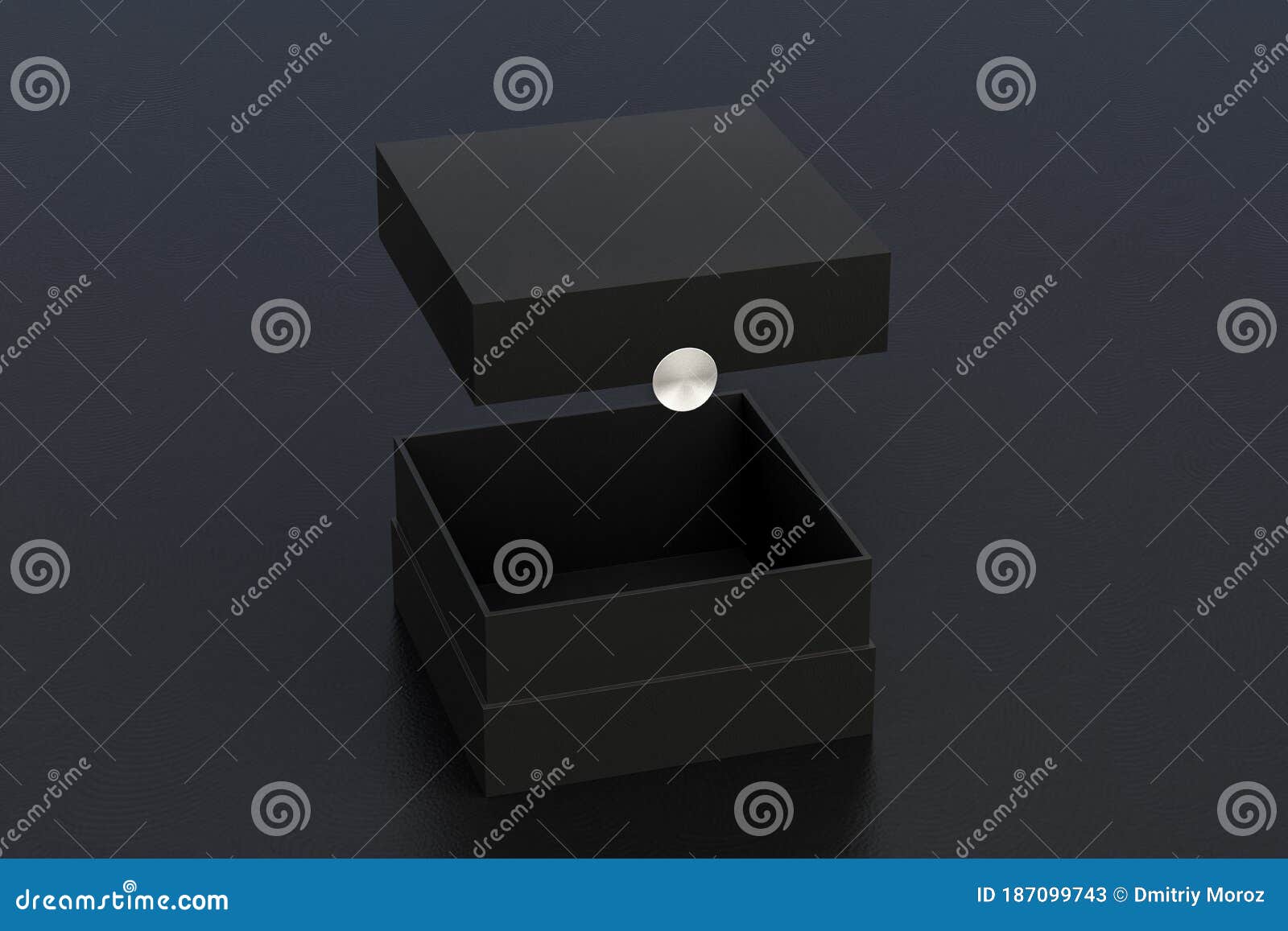 Opened empty box stock illustration. Illustration of birthday - 187099743