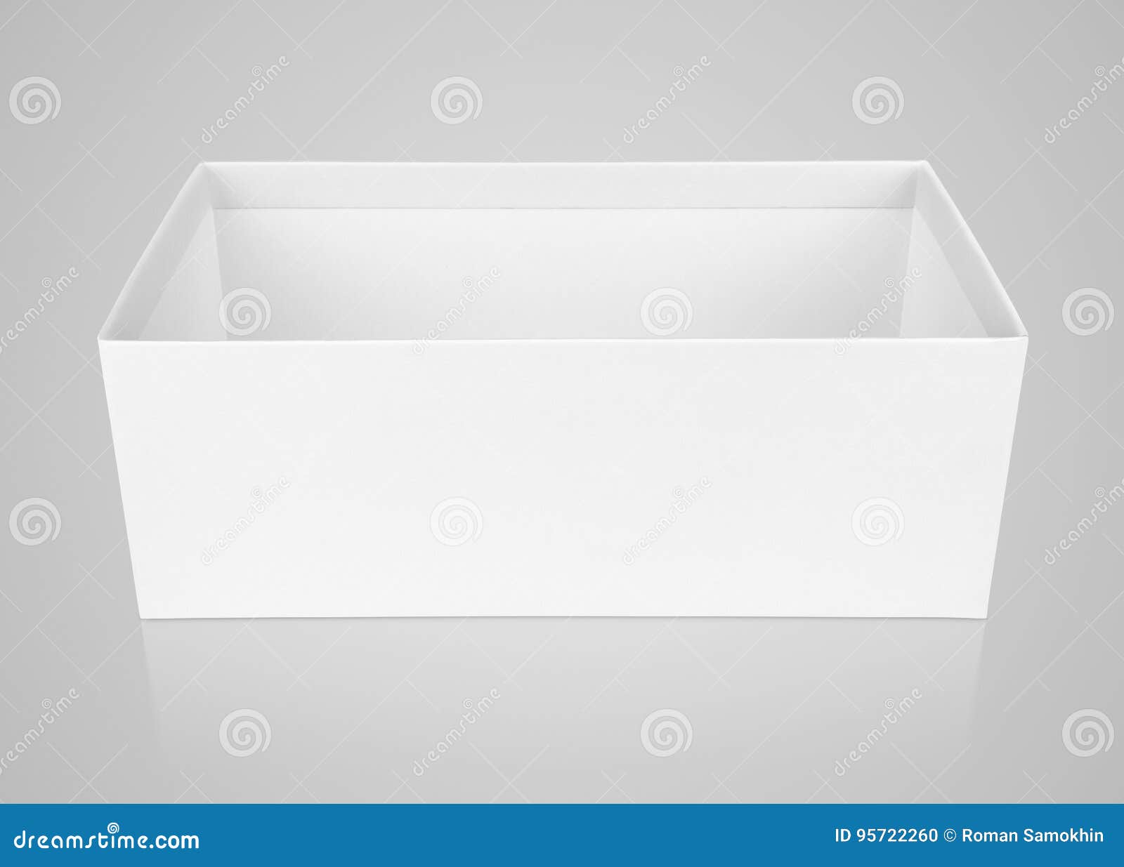 Opened Empty Shoe Box On Gray Stock Photo Image of empty, paper 95722260