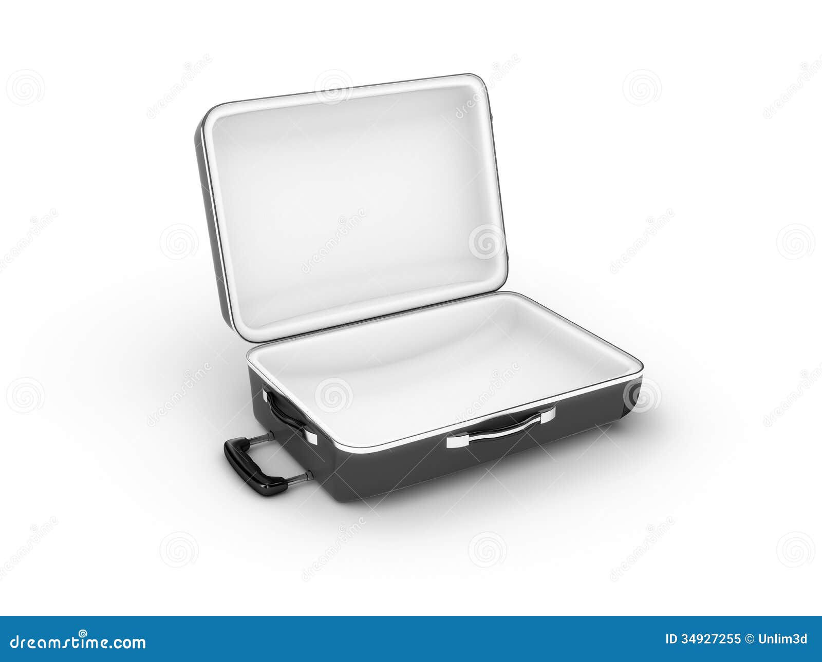 Download Opened Suitcase On White Background Stock Illustration ...
